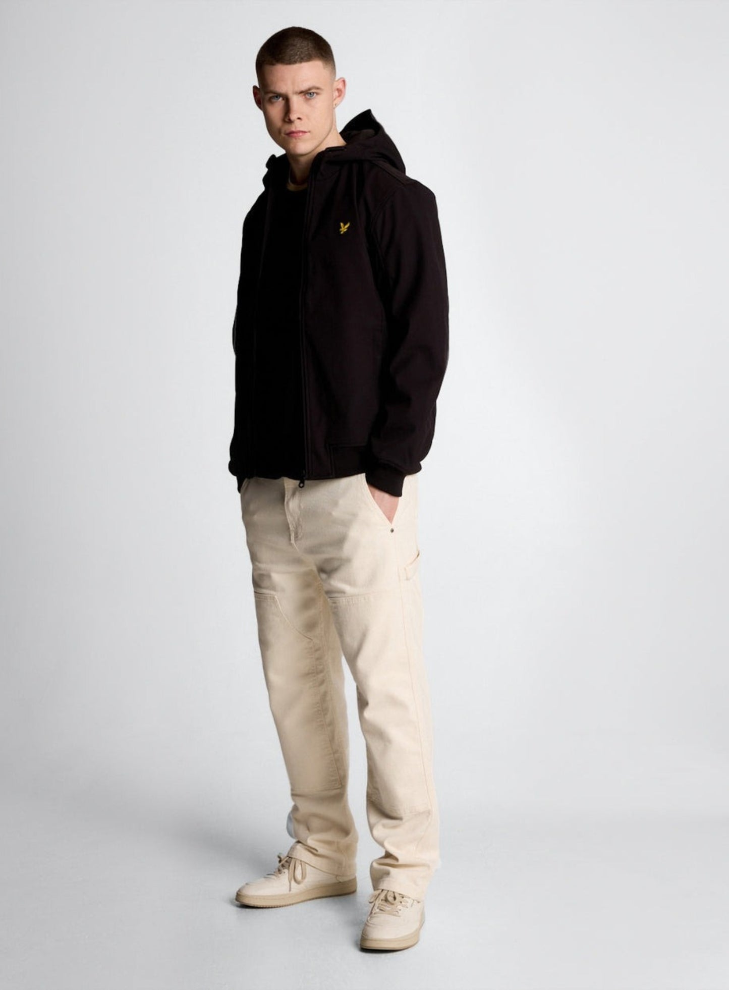 LYLE & SCOTT Mesh Lined Softshell Jacket Jet Black