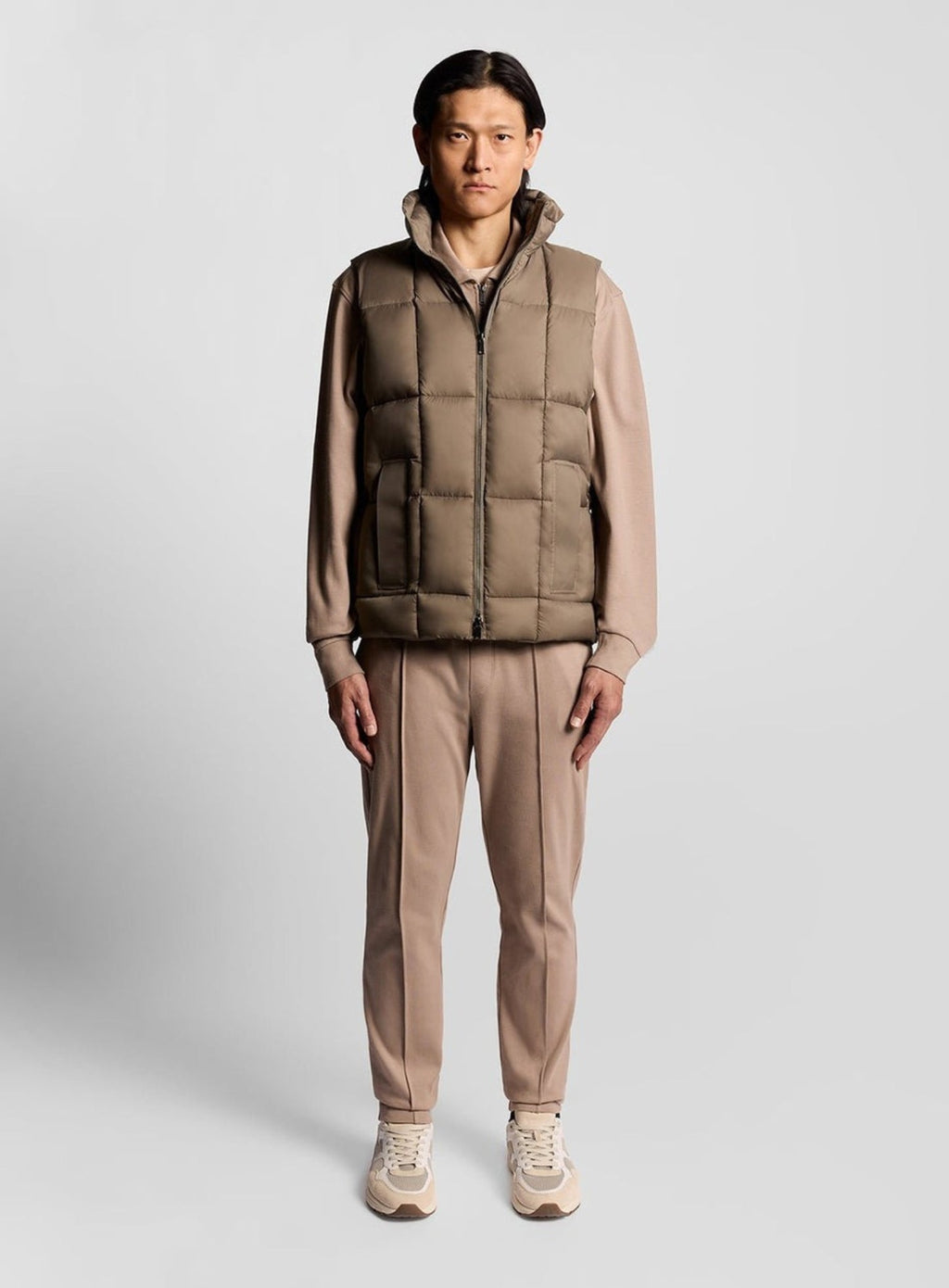 LYLE & SCOTT Square Cocoon Puffer Gilet Falcon