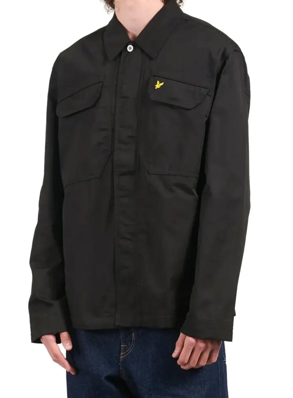LYLE & SCOTT Multi Pocket Overshirt Jet Black