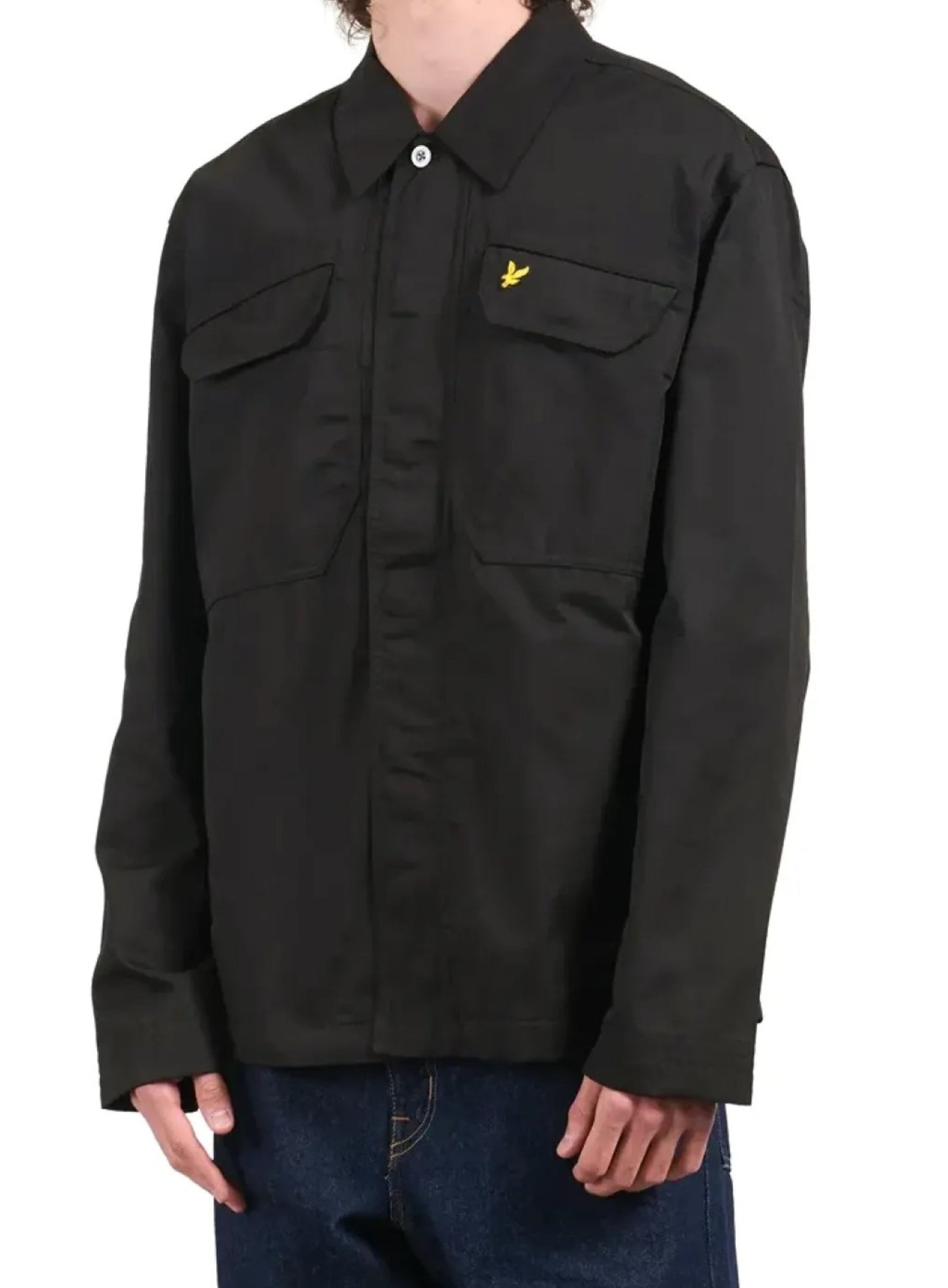 LYLE & SCOTT Multi Pocket Overshirt Jet Black