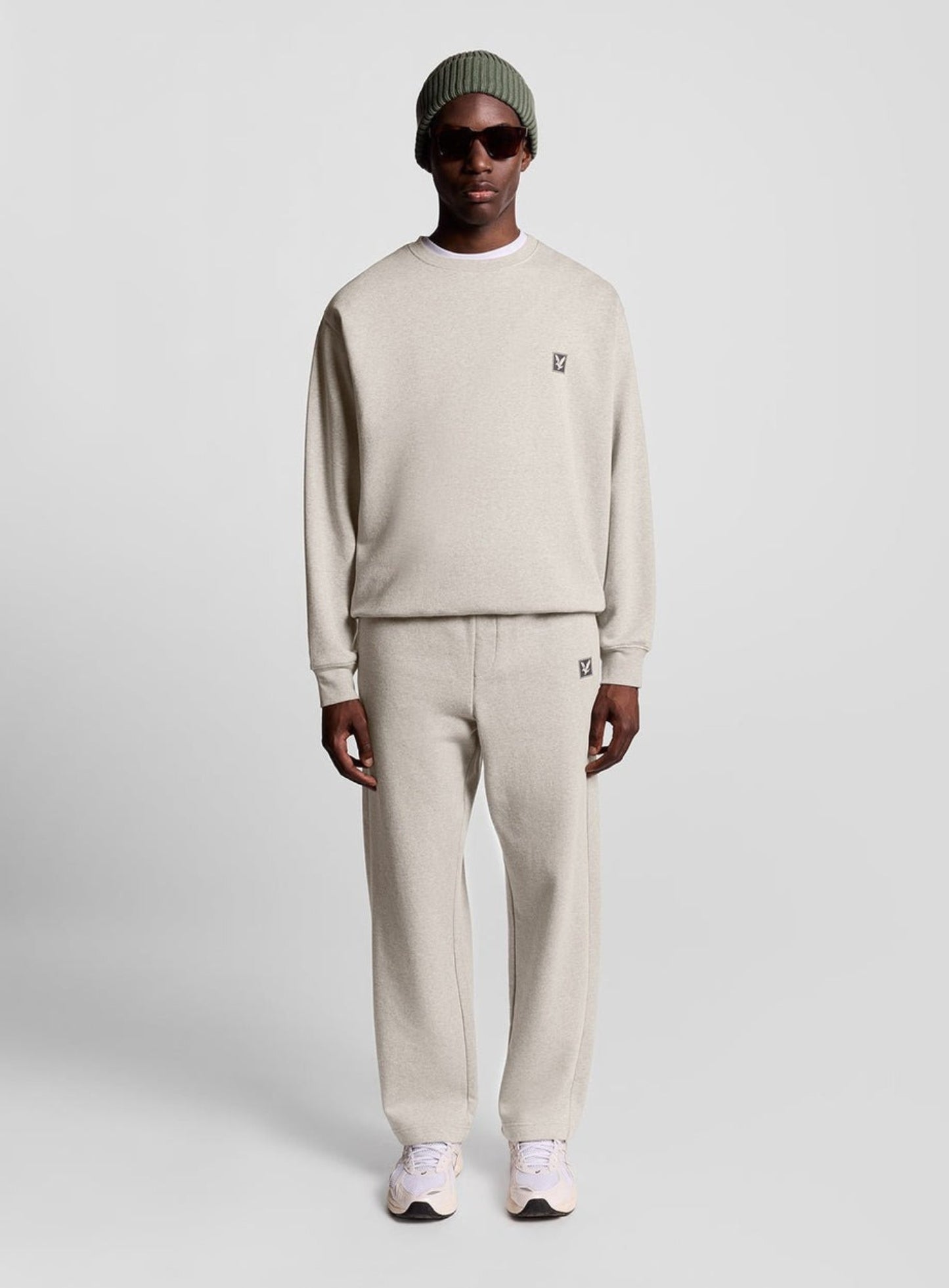 LYLE & SCOTT Loungewear Crew Neck Pullover Oatmeal Marl