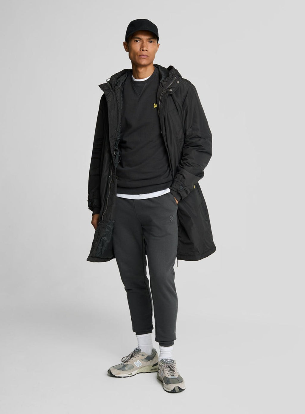 LYLE & SCOTT Cotton Crew Neck Sweatshirt Gunmetal