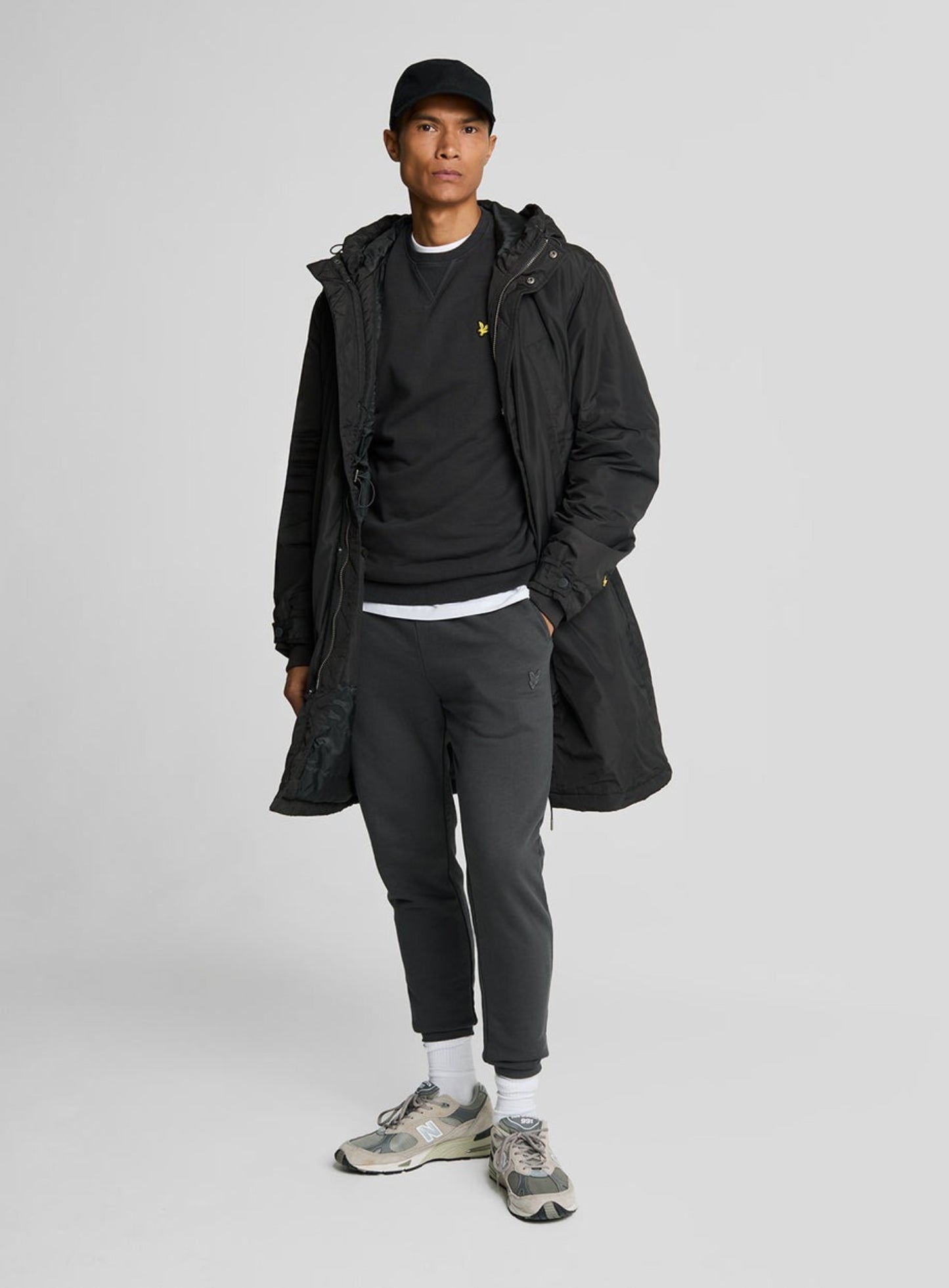 LYLE & SCOTT Cotton Crew Neck Sweatshirt Gunmetal