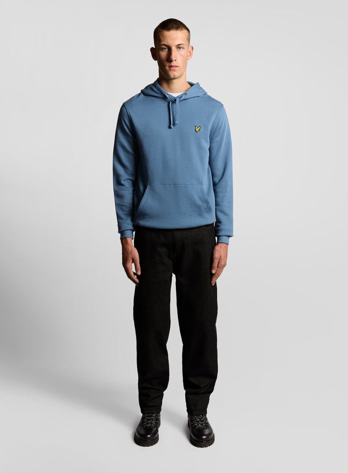 LYLE & SCOTT Loopback Cotton Hoodie Ocean Sky