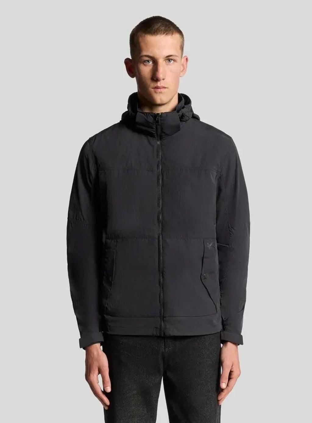 LYLE & SCOTT Water Resistant Packaway Jacket Black Ice