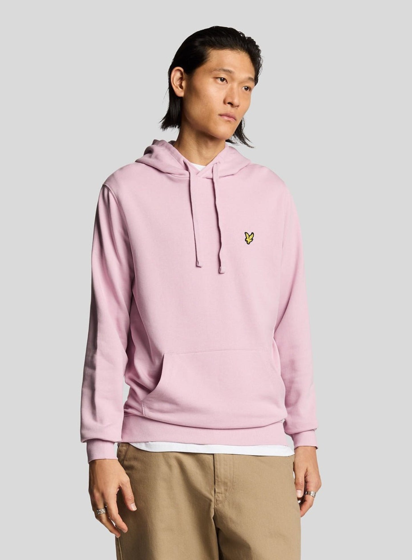 LYLE & SCOTT Loopback Cotton Hoodie Pink Light