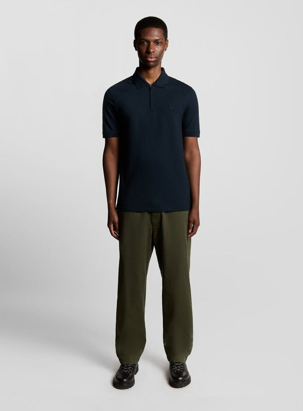 LYLE & SCOTT Interlock Polo Shirt Carbon