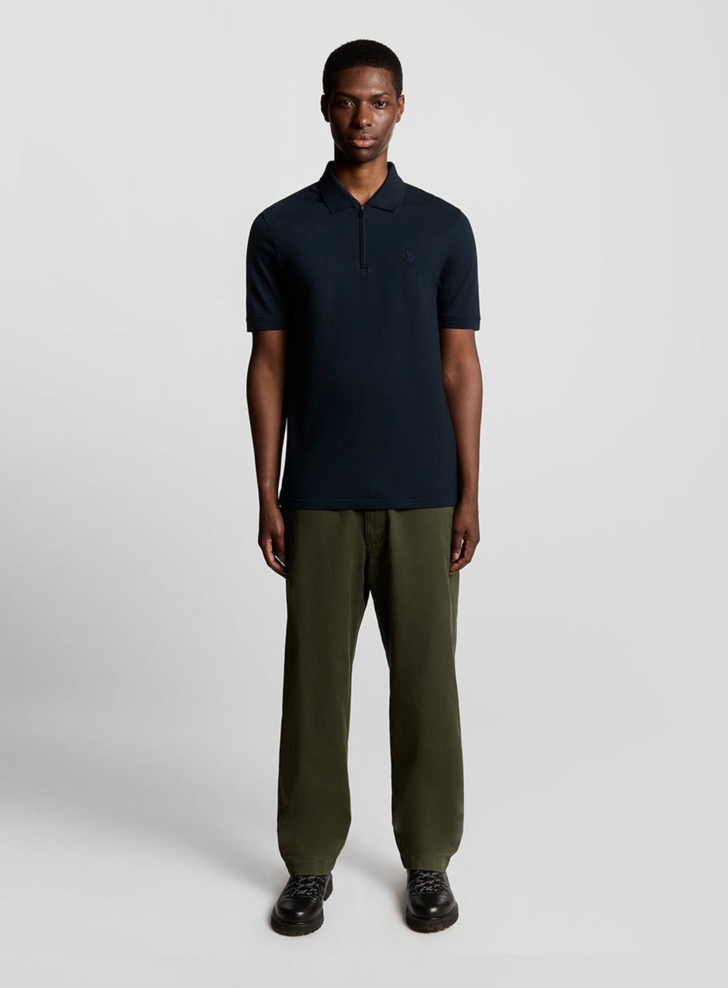 LYLE & SCOTT Interlock Polo Shirt Carbon