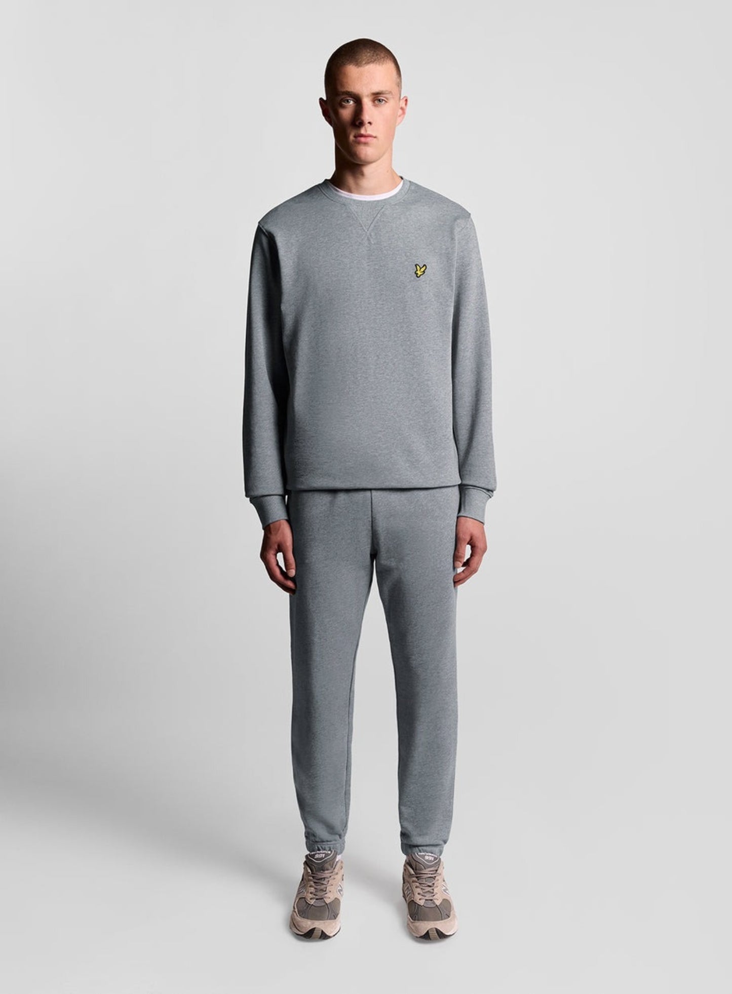 LYLE & SCOTT Crew Neck Sweatshirt Mid Grey Marl