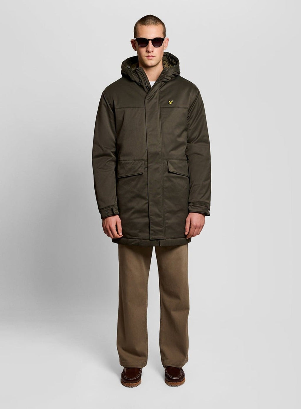 LYLE & SCOTT Padded Parka Jacket Olive