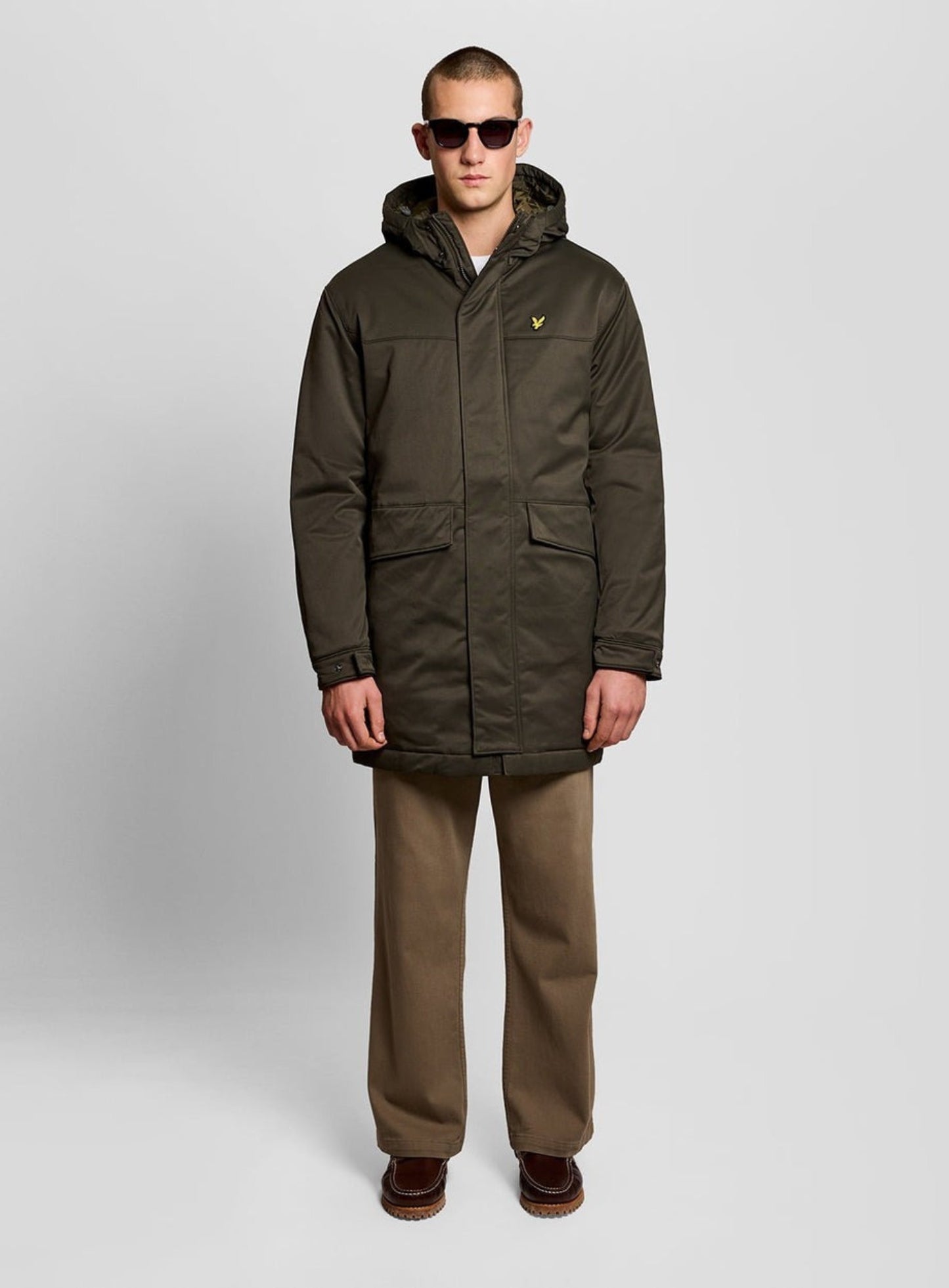LYLE & SCOTT Padded Parka Jacket Olive