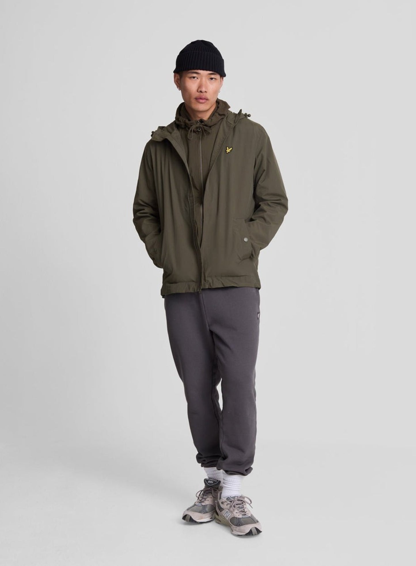 LYLE & SCOTT Water Resistant Hooded Jacket Olive