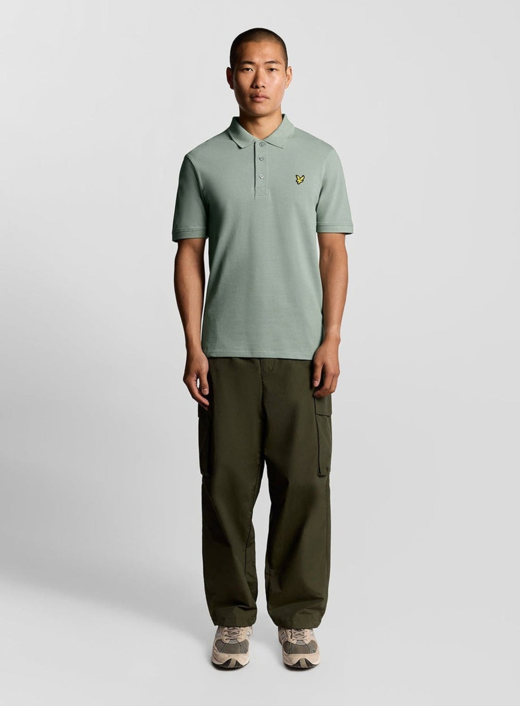 LYLE & SCOTT Plain Polo Shirt Cold Mint
