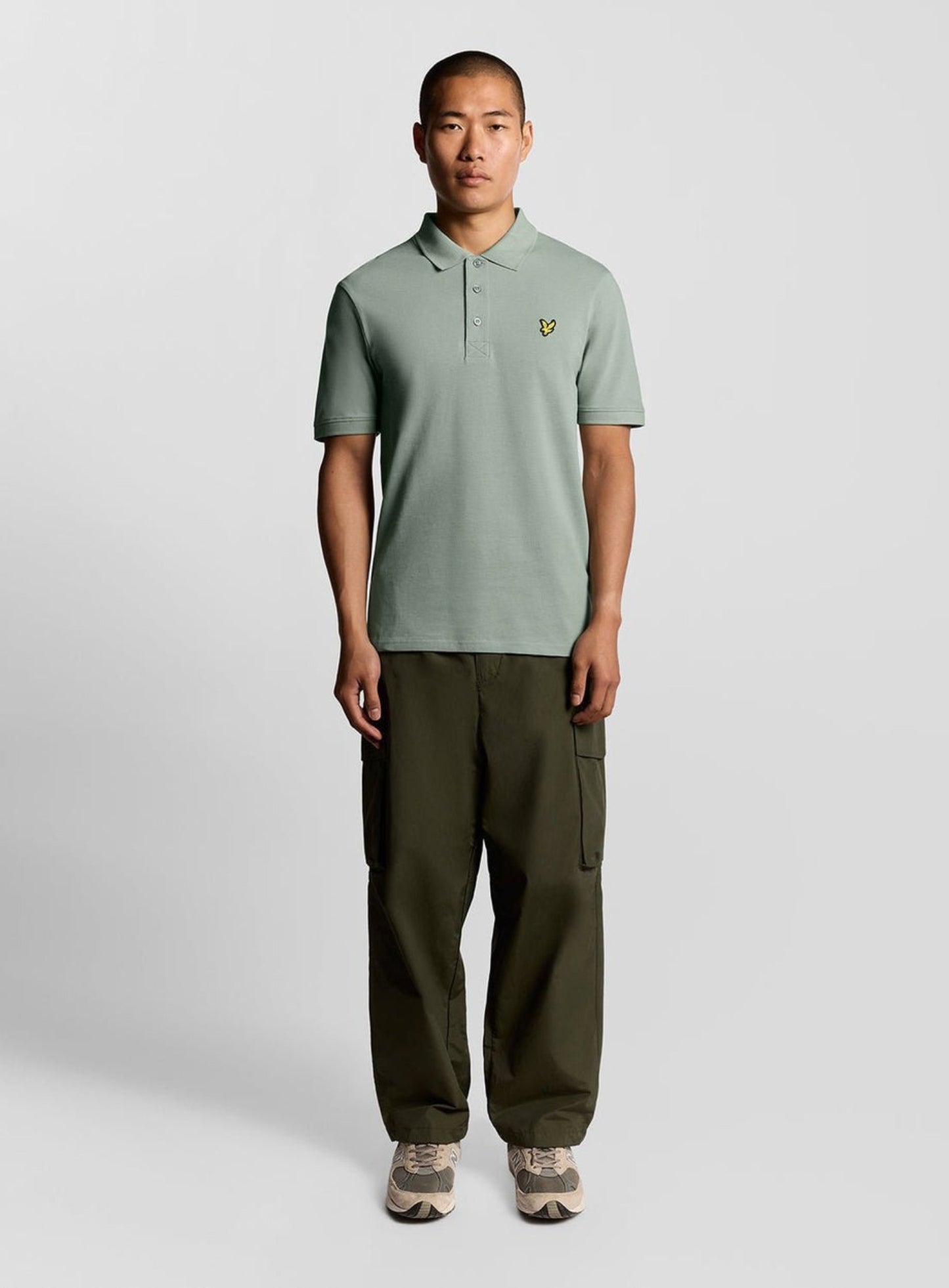 LYLE & SCOTT Plain Polo Shirt Cold Mint