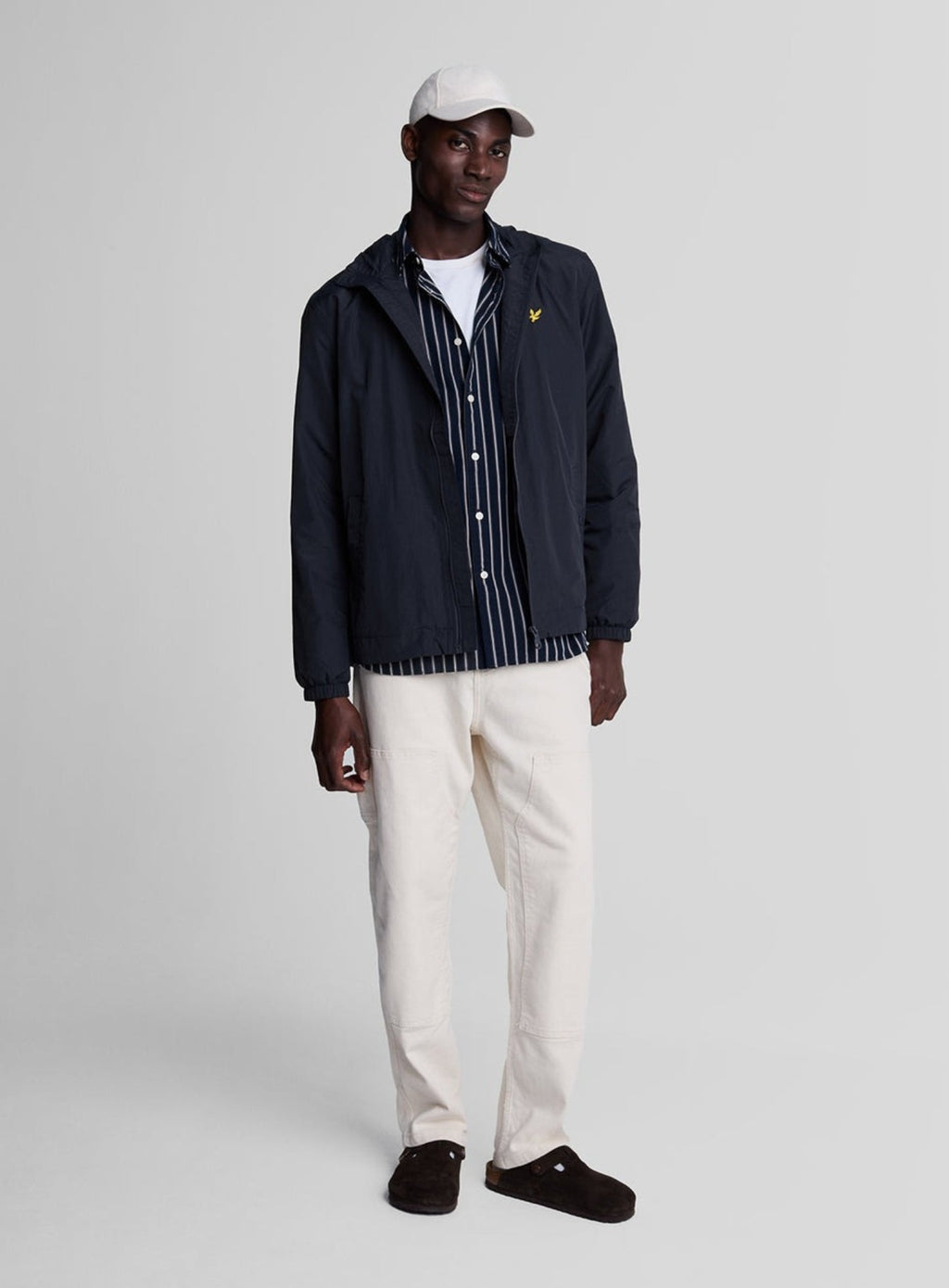 LYLE & SCOTT Zip Through Hooded Jacket Dark Navy