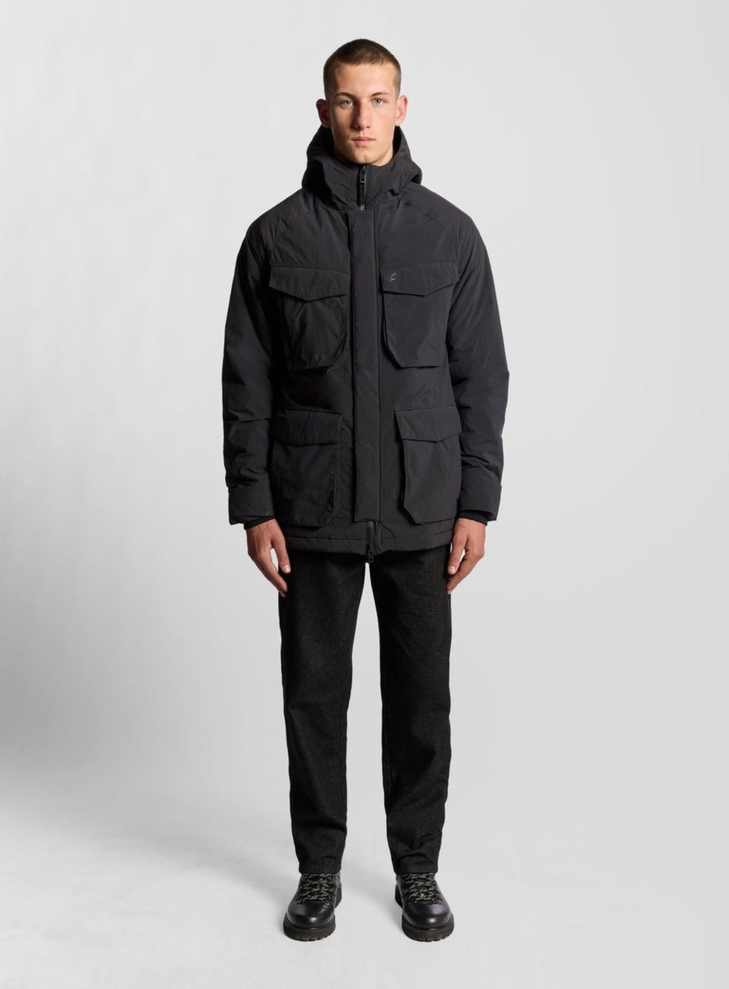 LYLE & SCOTT Tactical Wadded Parka Black Ice