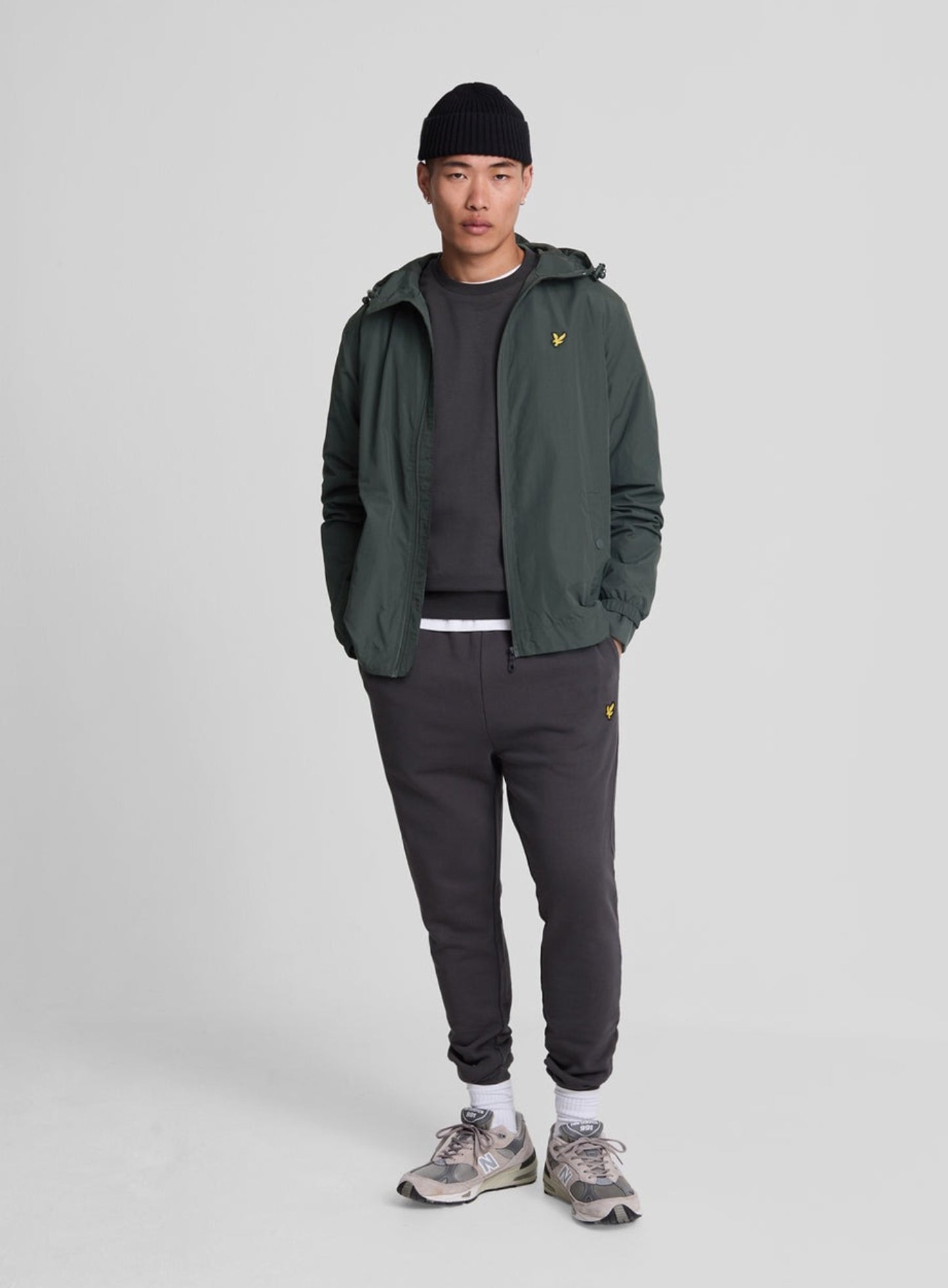 LYLE & SCOTT Water Resistant Hooded Jacket Gunmetal