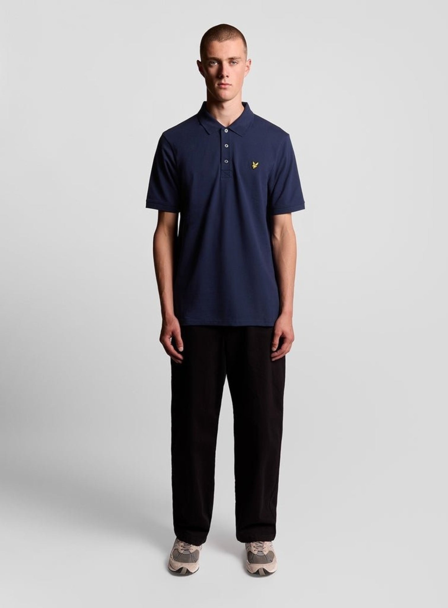 LYLE & SCOTT Plain Polo Shirt Navy