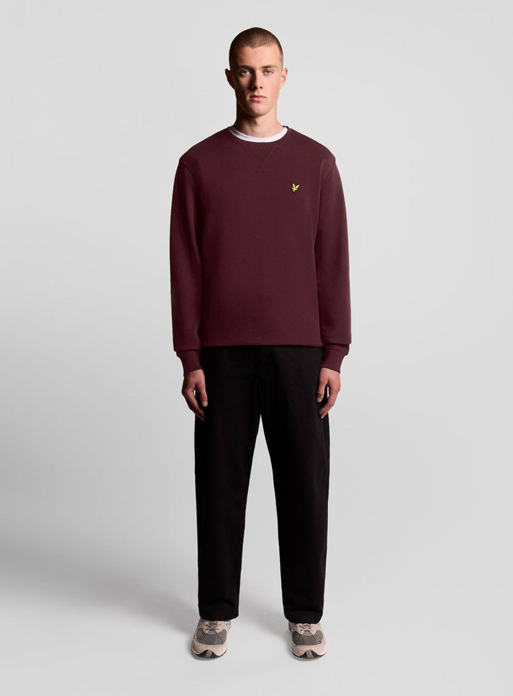LYLE & SCOTT Crew Neck Sweatshirt Burgundy
