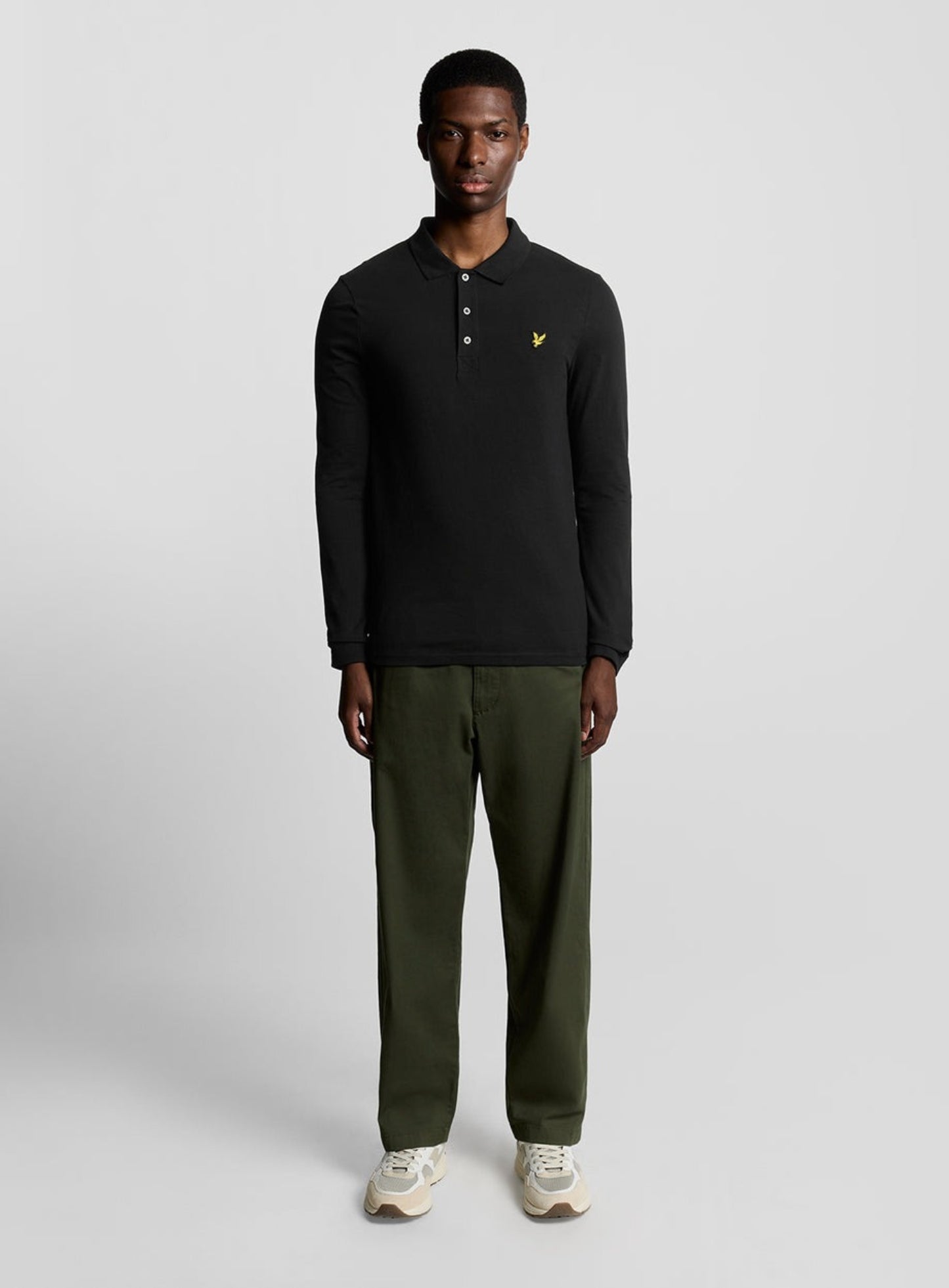 LYLE & SCOTT LS Polo Shirt Jet Black