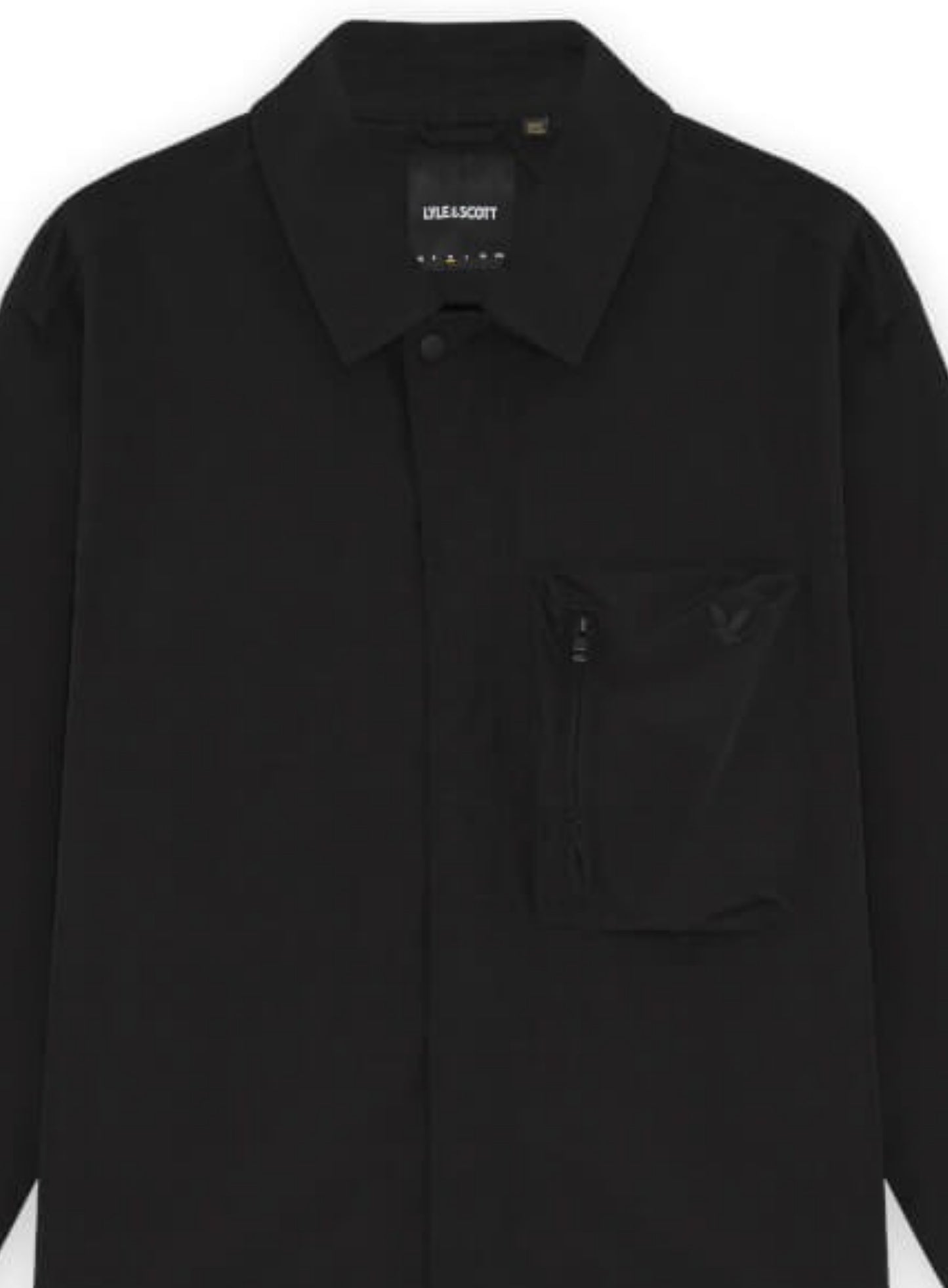 LYLE & SCOTT Lightweight Ripstop Overshirt Jet Black