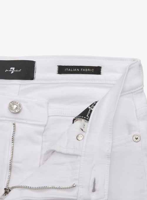 7 FOR ALL MANKIND WOMEN Raw Cut Cropped Dojo Soleil Jeans White