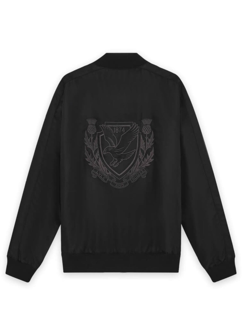 LYLE & SCOTT Crest Varsity Jacket Jet Black