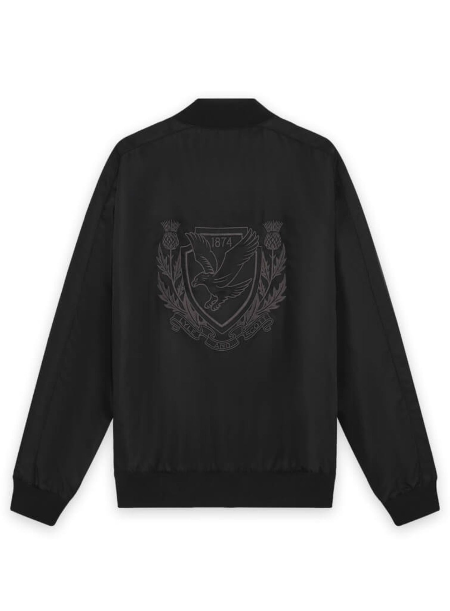 LYLE & SCOTT Crest Varsity Jacket Jet Black