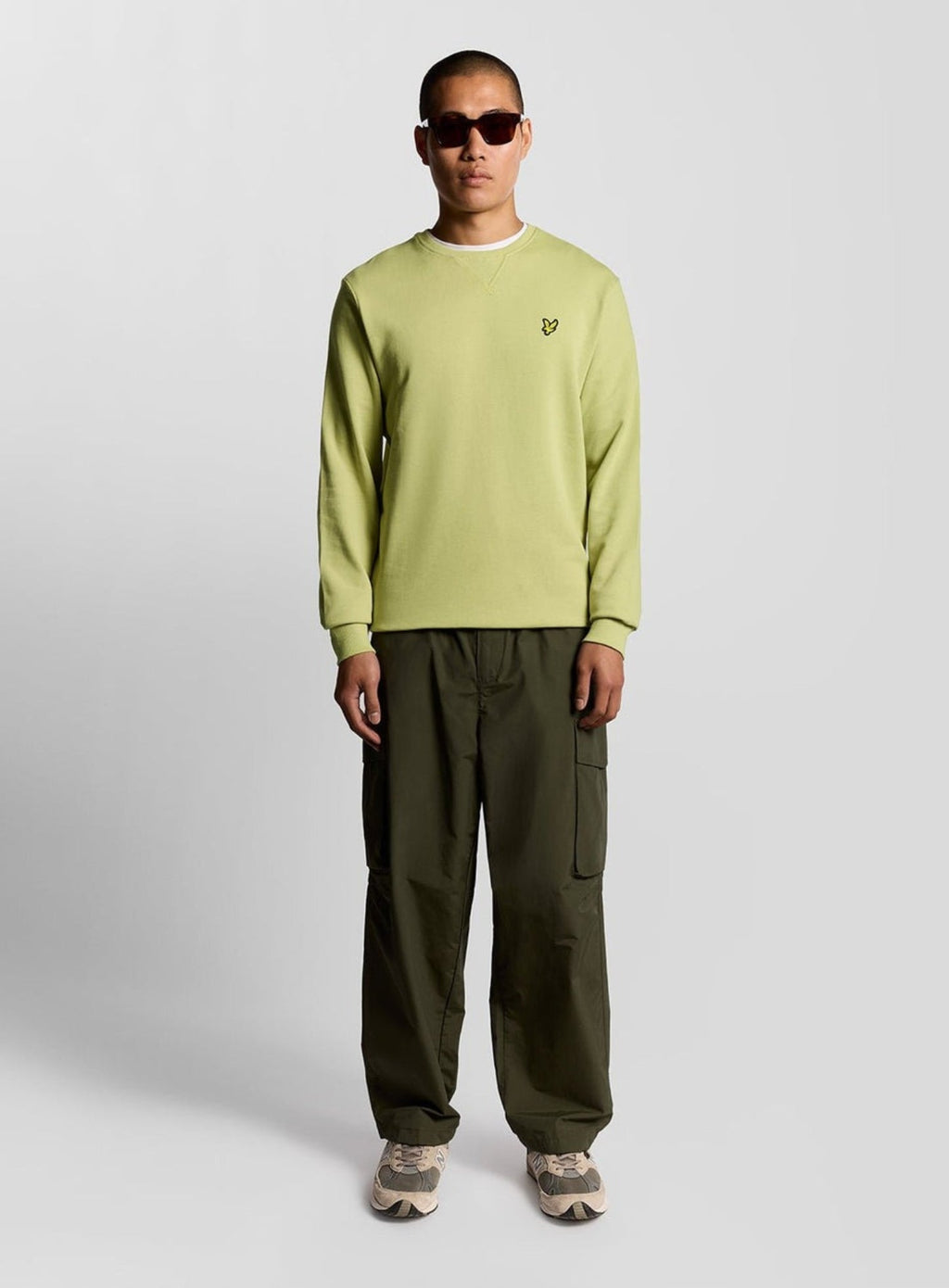 LYLE & SCOTT Cotton Crew Neck Sweatshirt Pale Willow