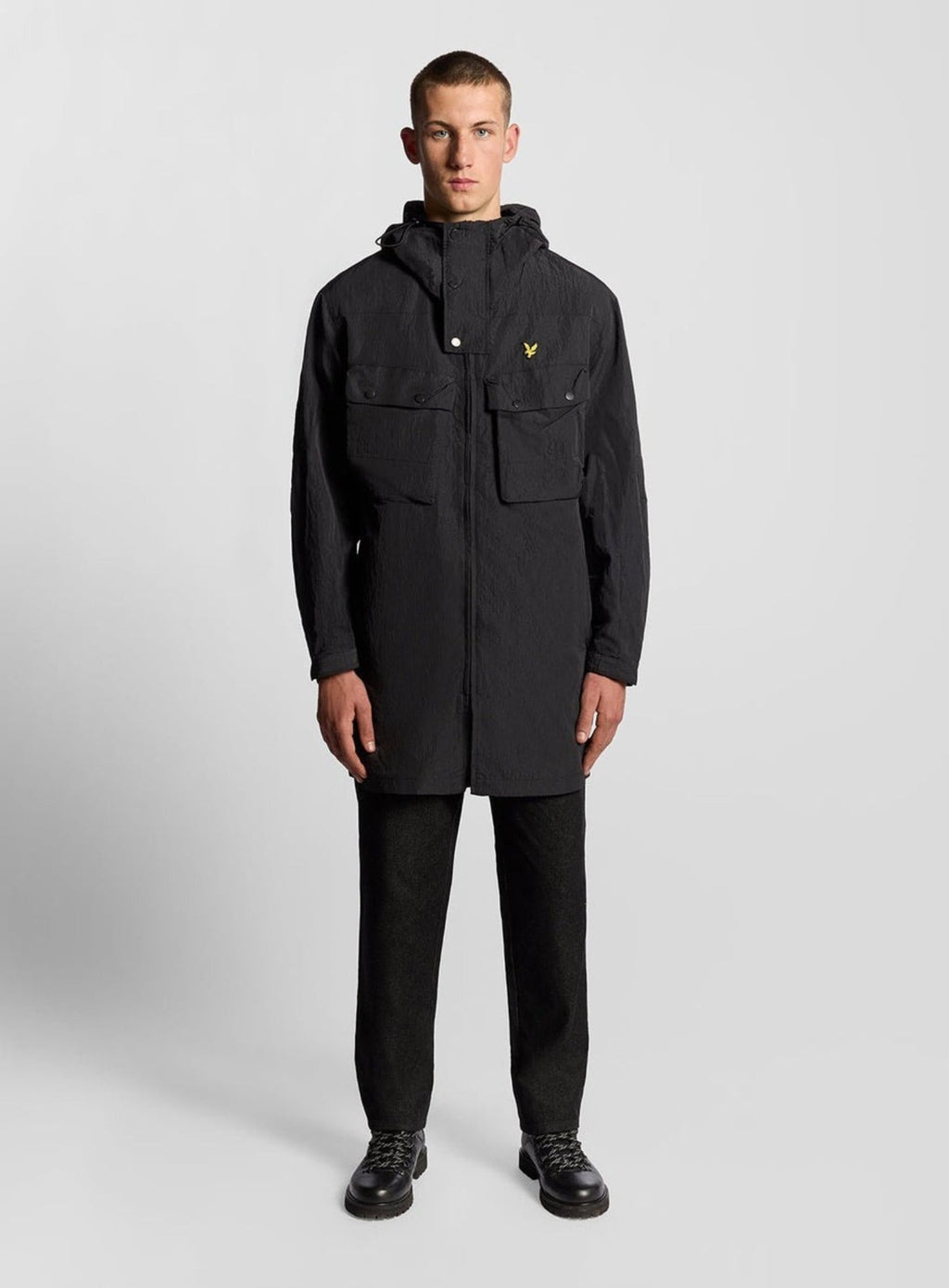 LYLE & SCOTT Water Resistant Guard Parka Black Ice