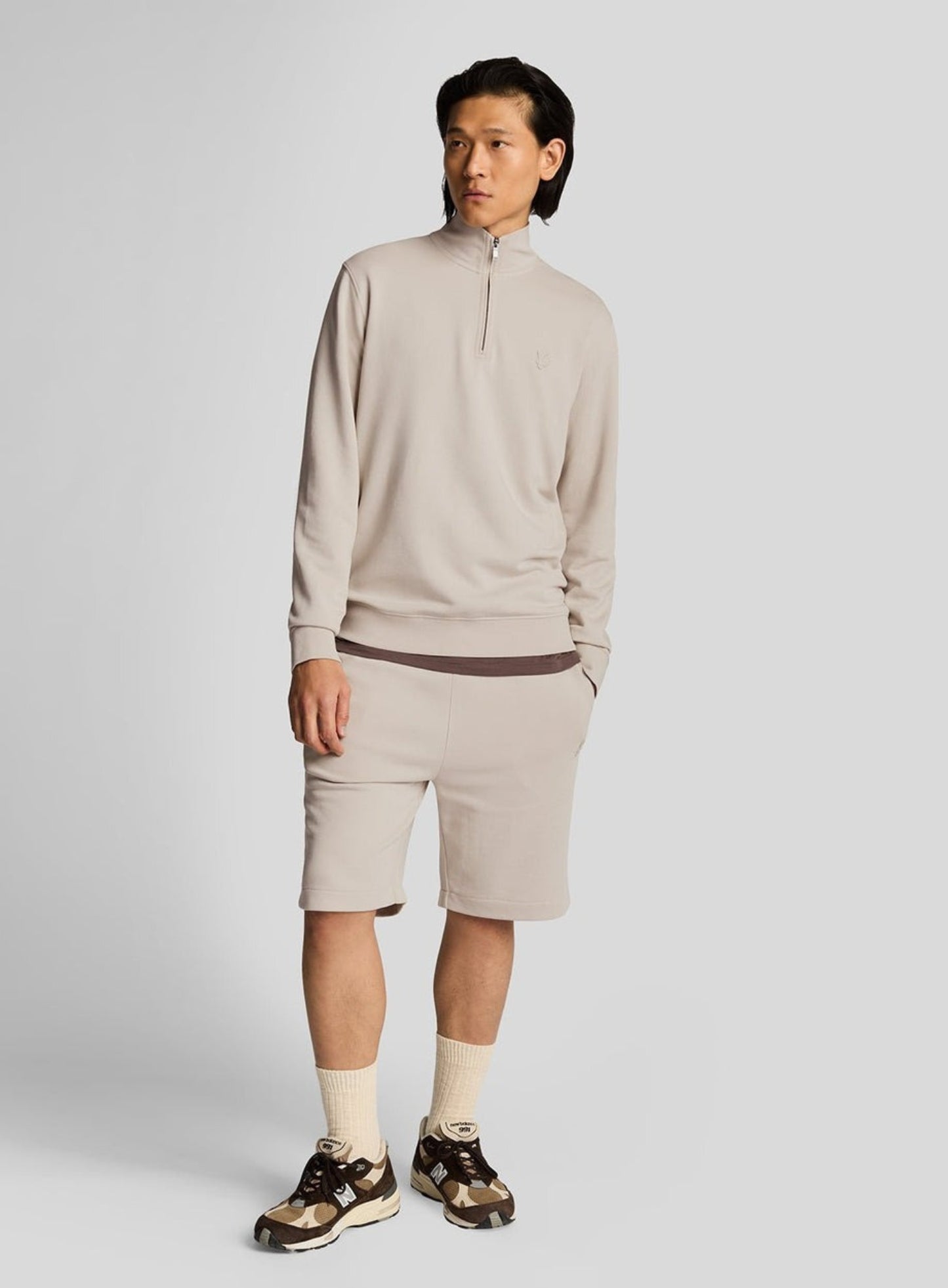 LYLE & SCOTT Superfine Quarter Zip Sweatshirt Cove