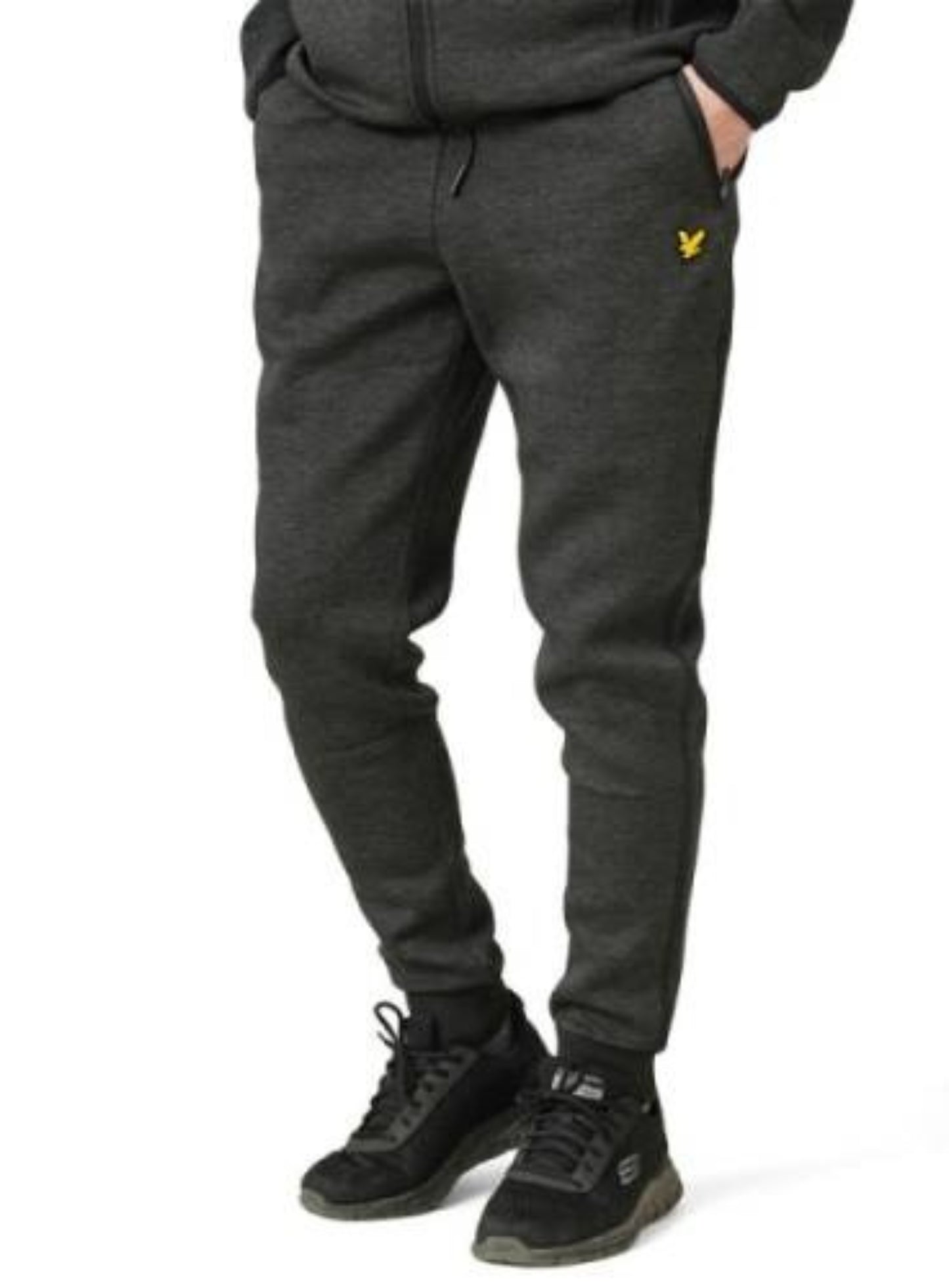 LYLE & SCOTT Sports Neoprene Trackies Track Pants Jet Black