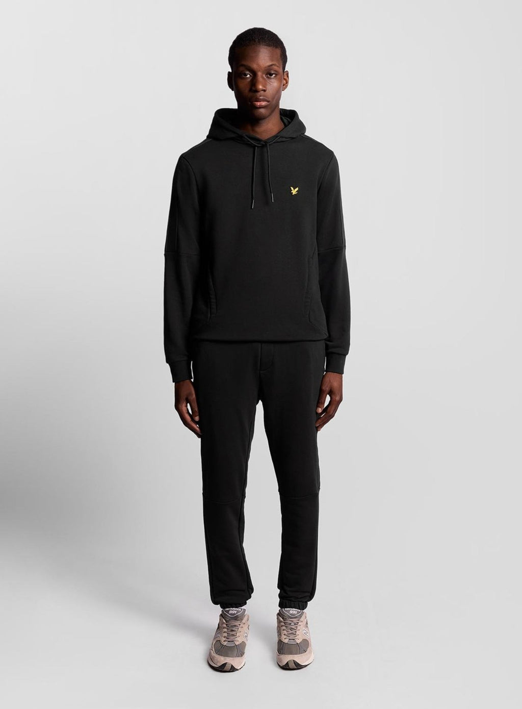LYLE & SCOTT Sports Tape Hoodie Jet Black