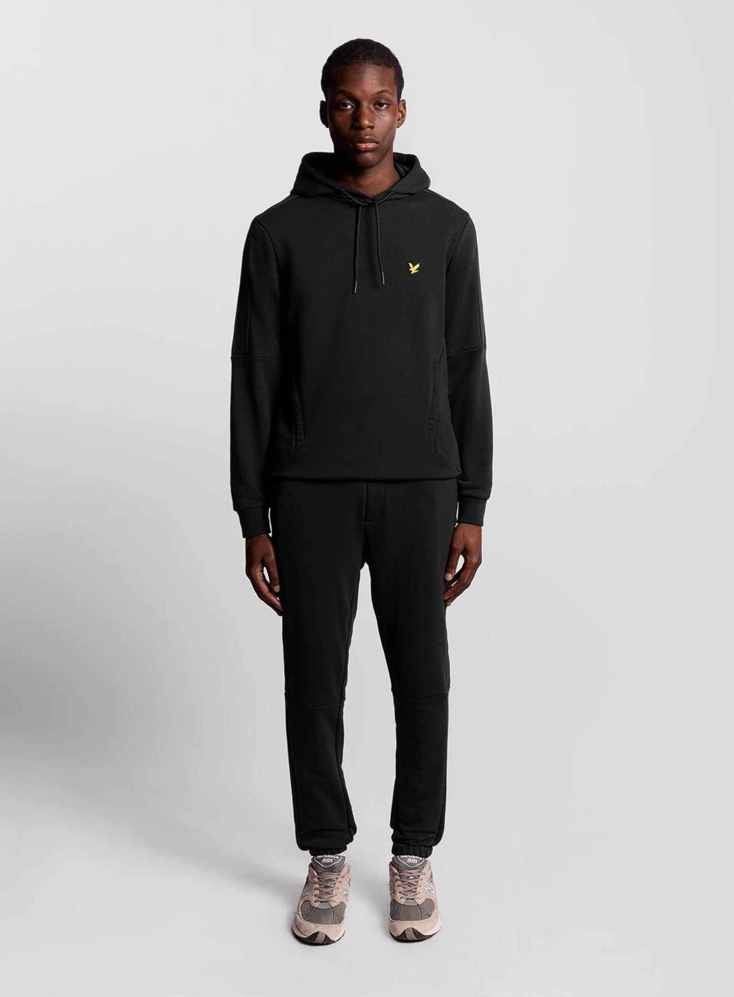 LYLE & SCOTT Sports Tape Hoodie Jet Black