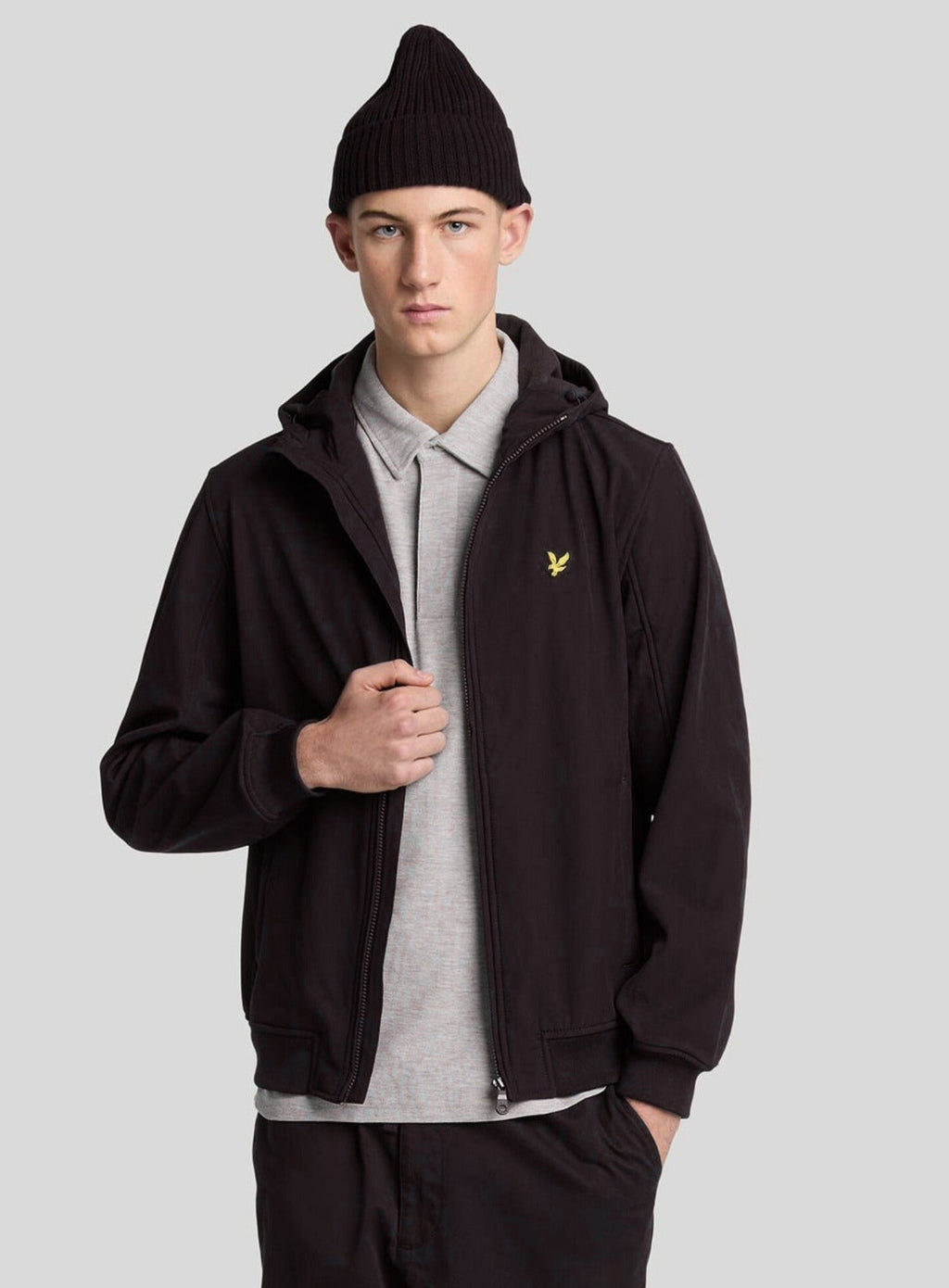 LYLE & SCOTT Fleece Back Softshell Jet Black