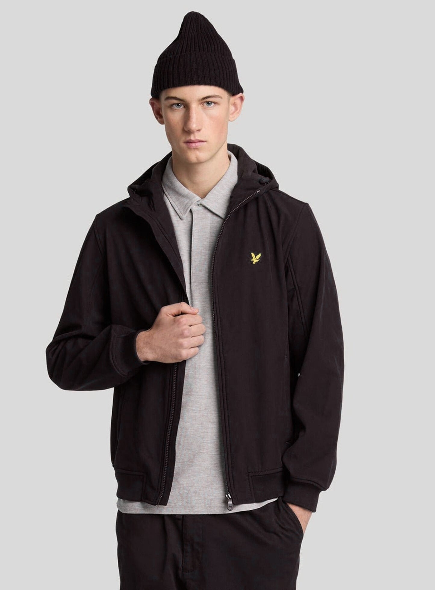 LYLE & SCOTT Fleece Back Softshell Jet Black