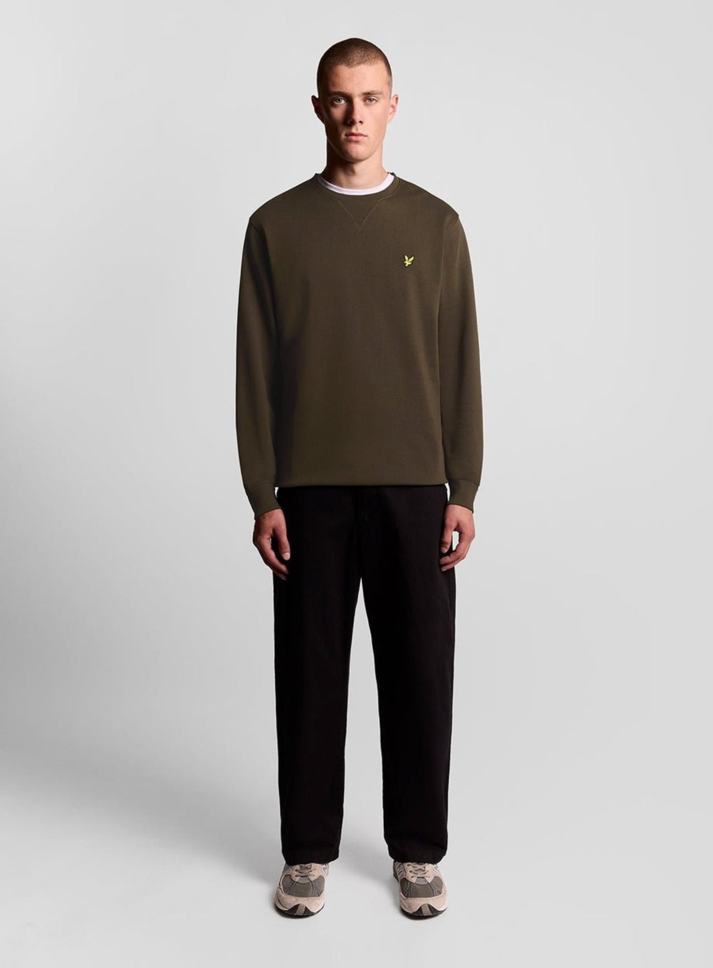 LYLE & SCOTT Crew Neck Sweatshirt Olive