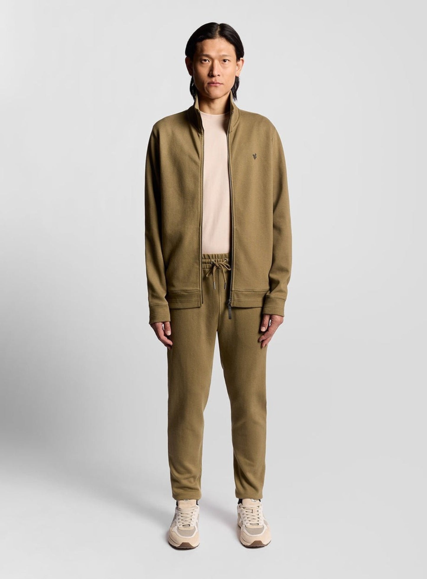 LYLE & SCOTT Diagonal Weave Joggers Dusky Green