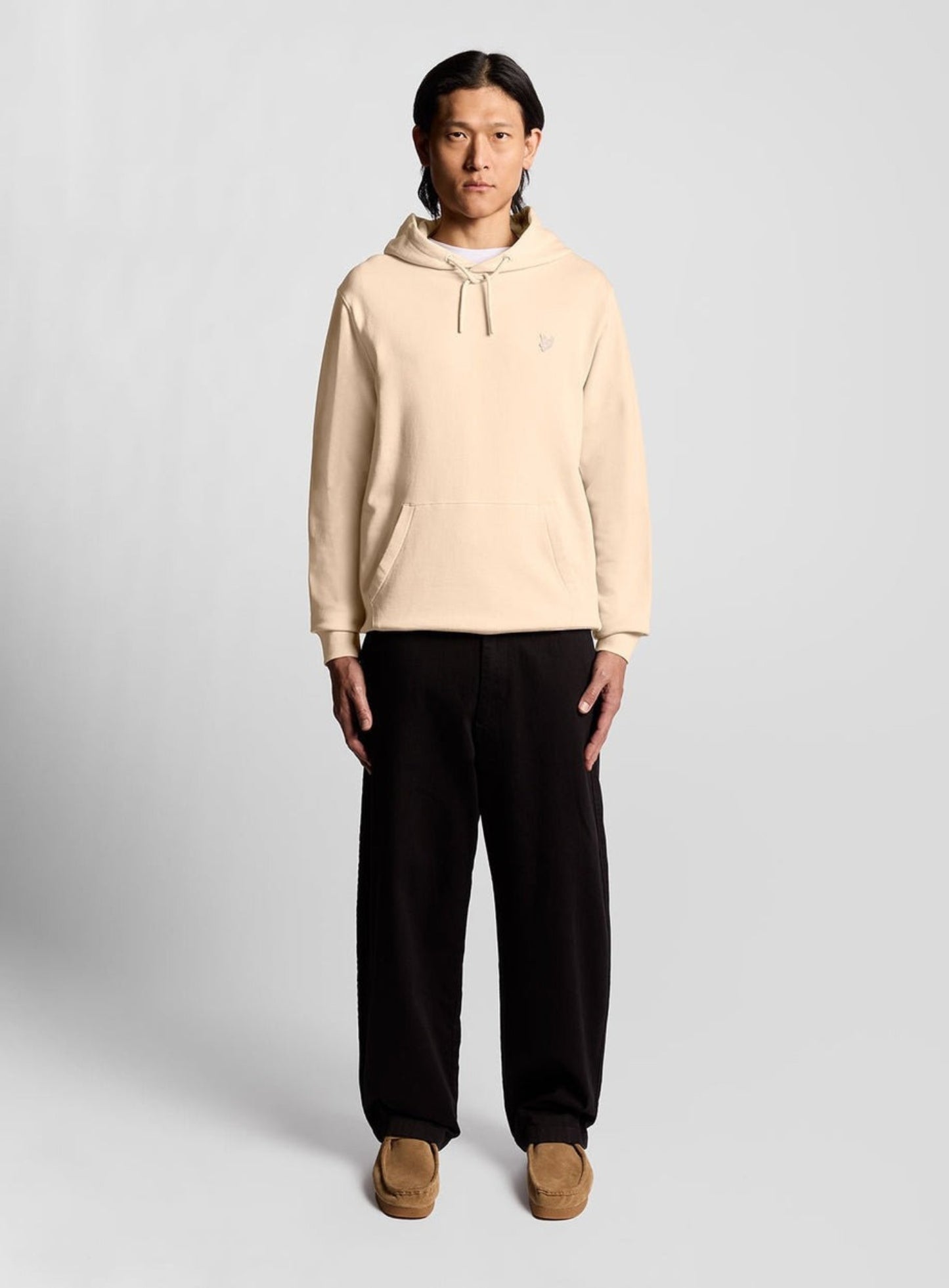 LYLE & SCOTT Superfine Cotton Loopback Hoodie Pink Tint