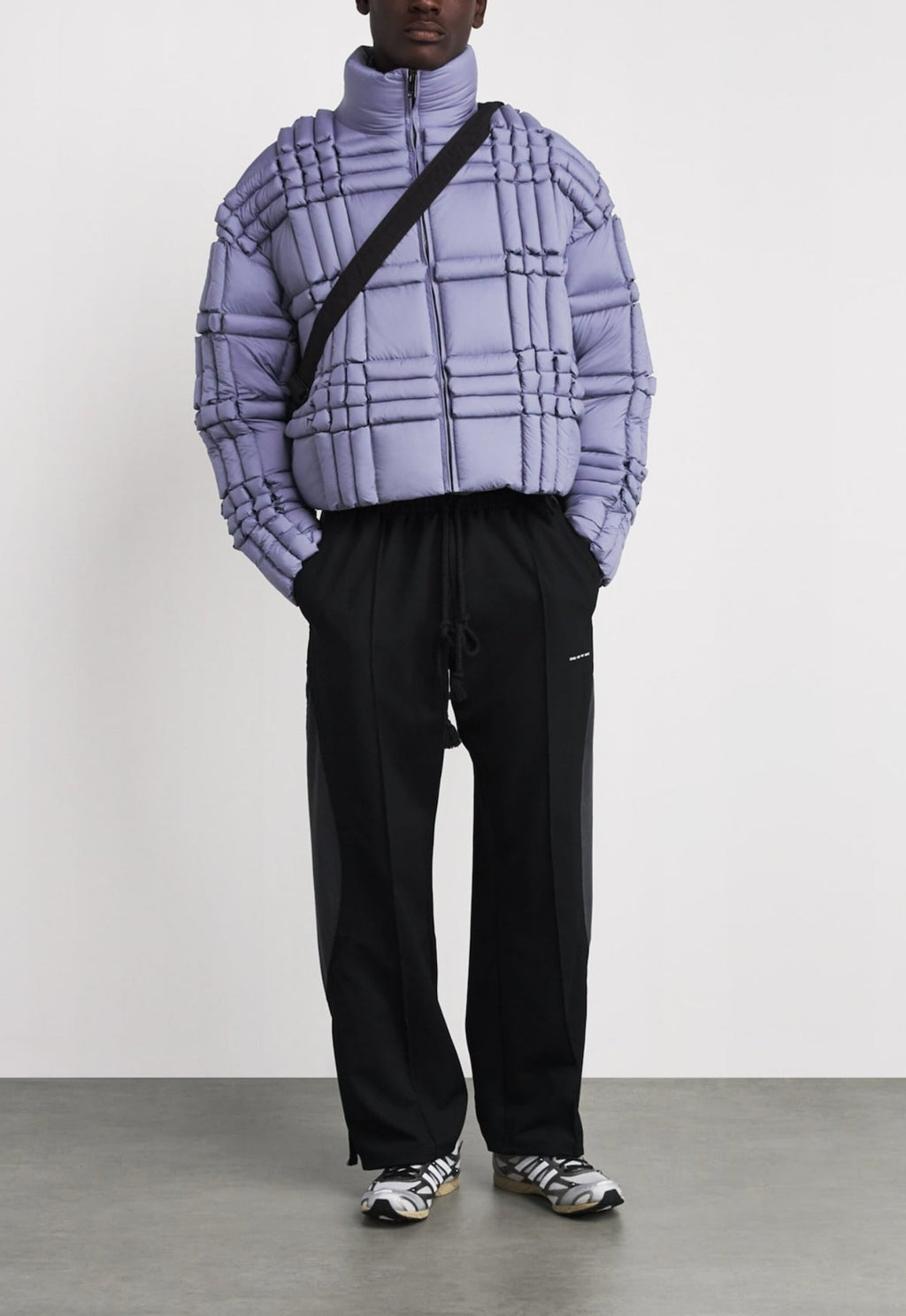 RAXXY 3D Down-Filled Puffer Jacket Purple Grey