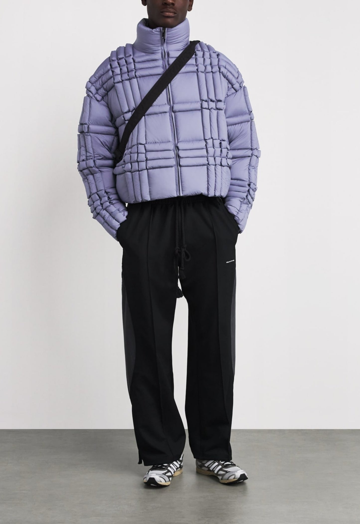 RAXXY 3D Down-Filled Puffer Jacket Purple Grey