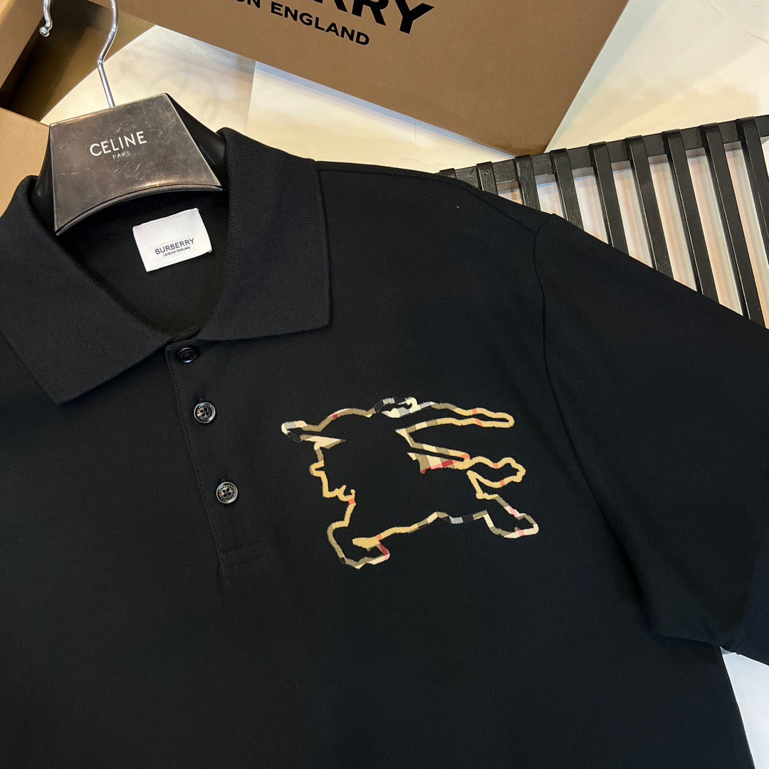 Black and Khaki Polo