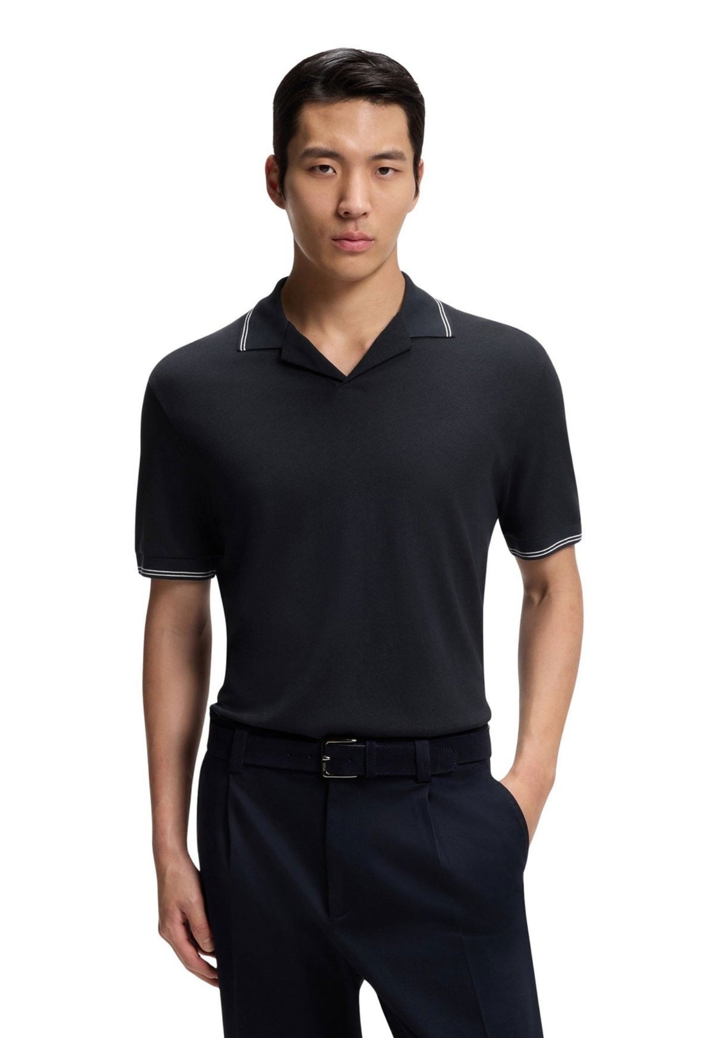 BOSS H-Pye Polo Shirt Dark Blue