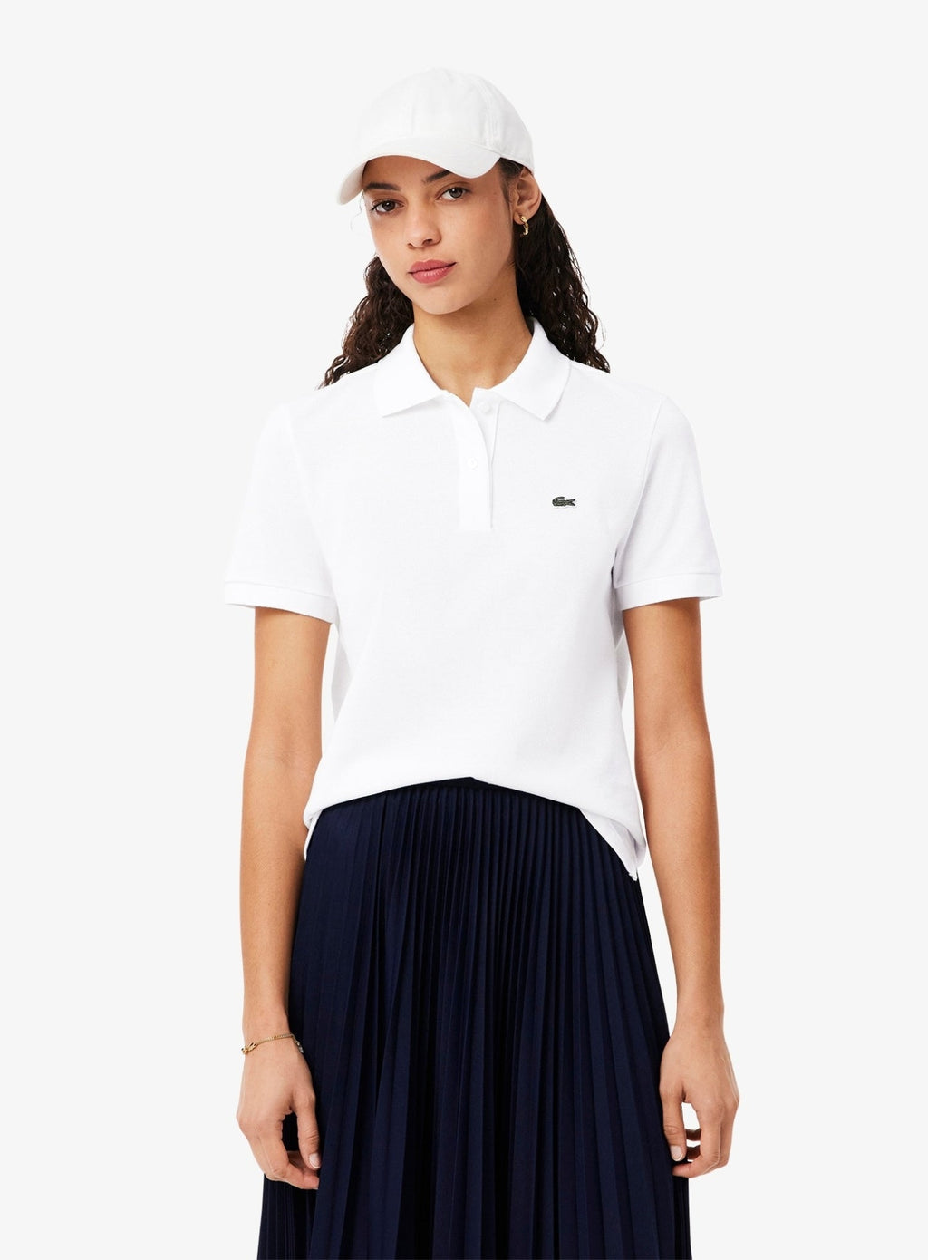 LACOSTE WOMEN Regular Fit Supple Petit Piqué Polo Shirt White