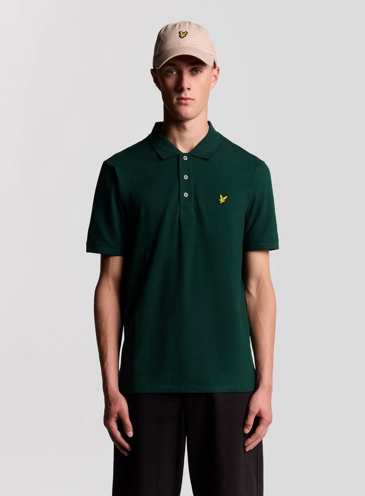 LYLE & SCOTT Plain Polo Shirt Dark Green