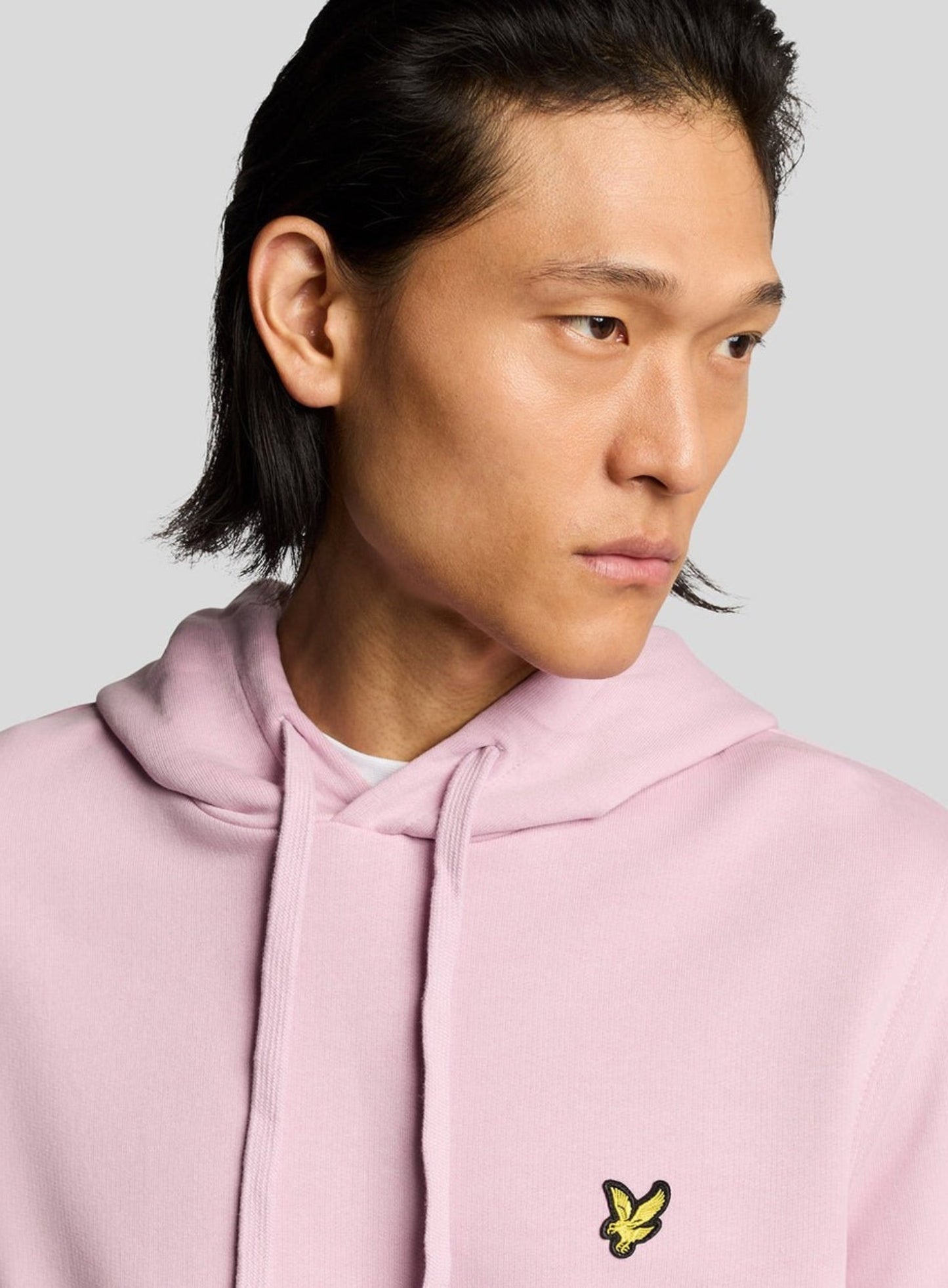 LYLE & SCOTT Loopback Cotton Hoodie Pink Light