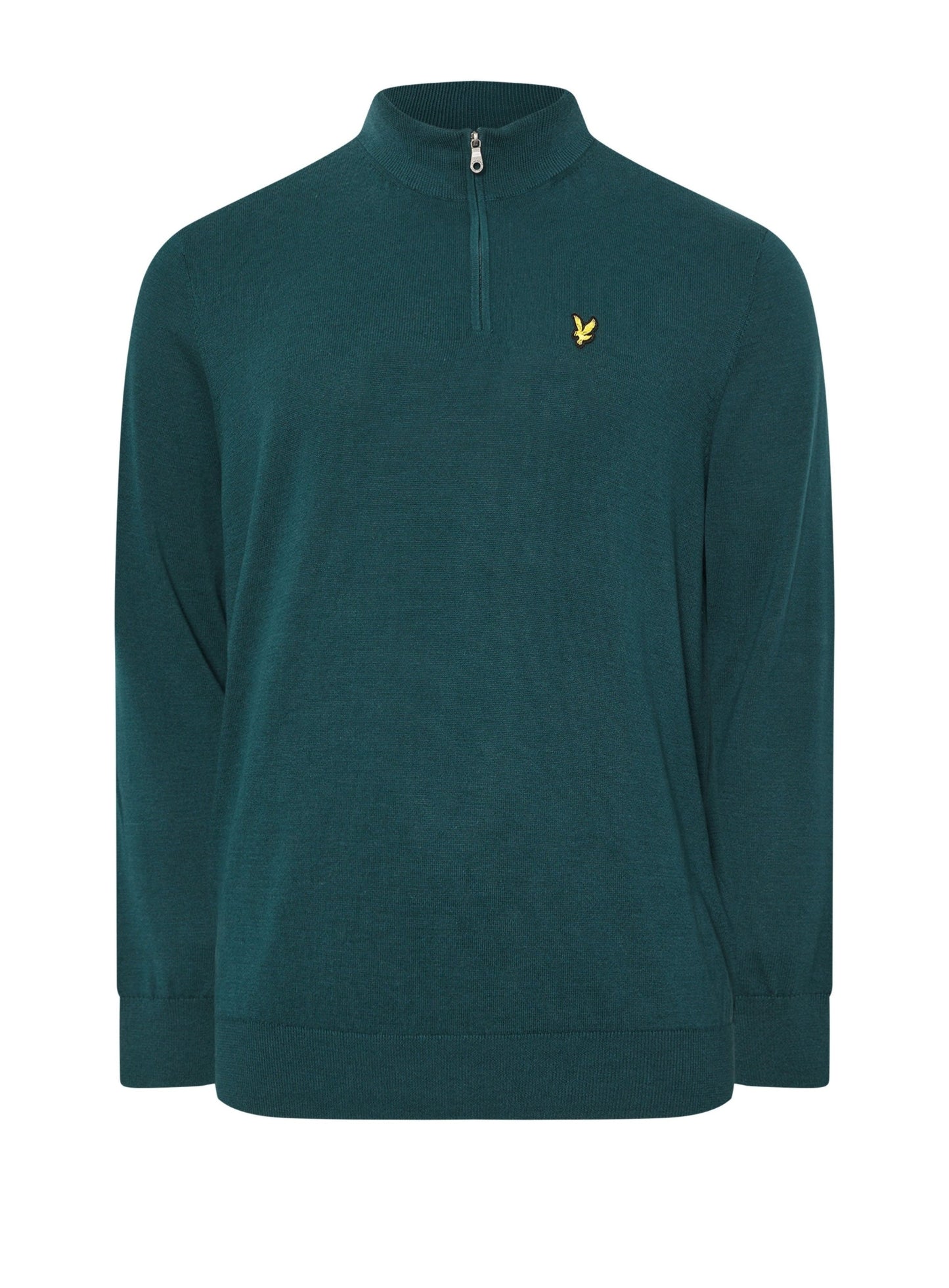 LYLE & SCOTT Cotton Quarter Zip Jumper Rich Teal