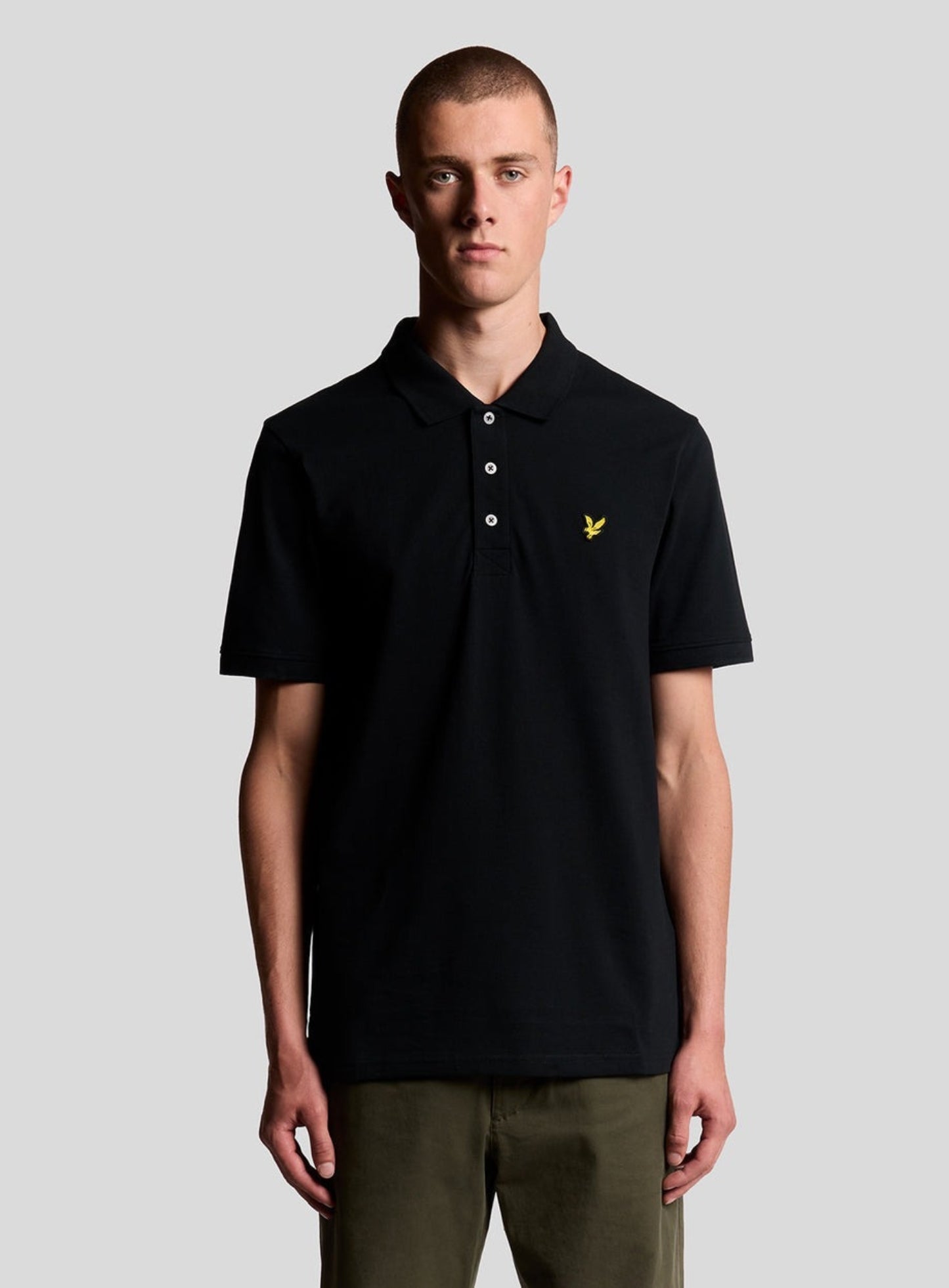 LYLE & SCOTT Plain Polo Shirt Jet Black