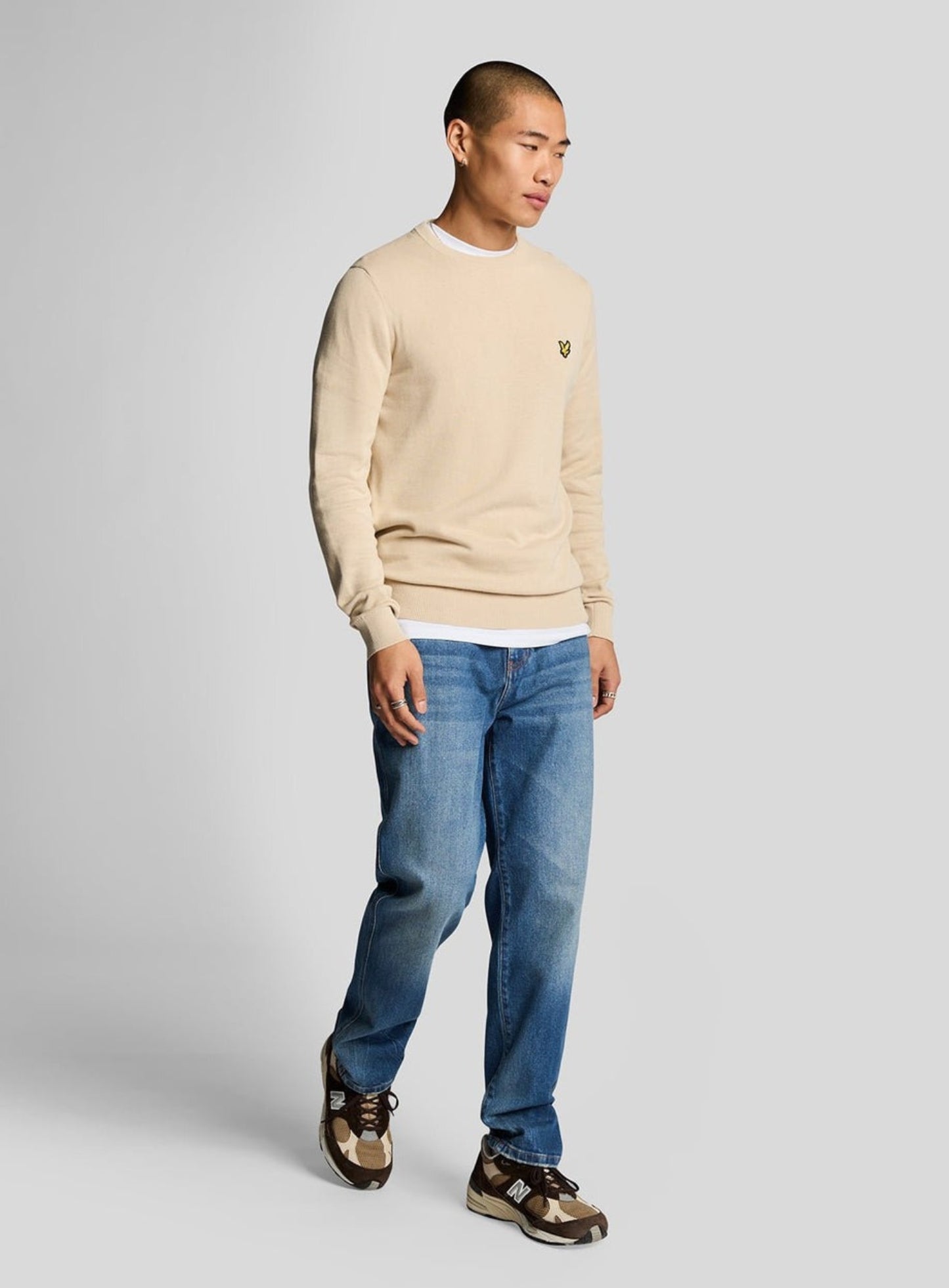 LYLE & SCOTT Tapered Denim Stone Wash Blue