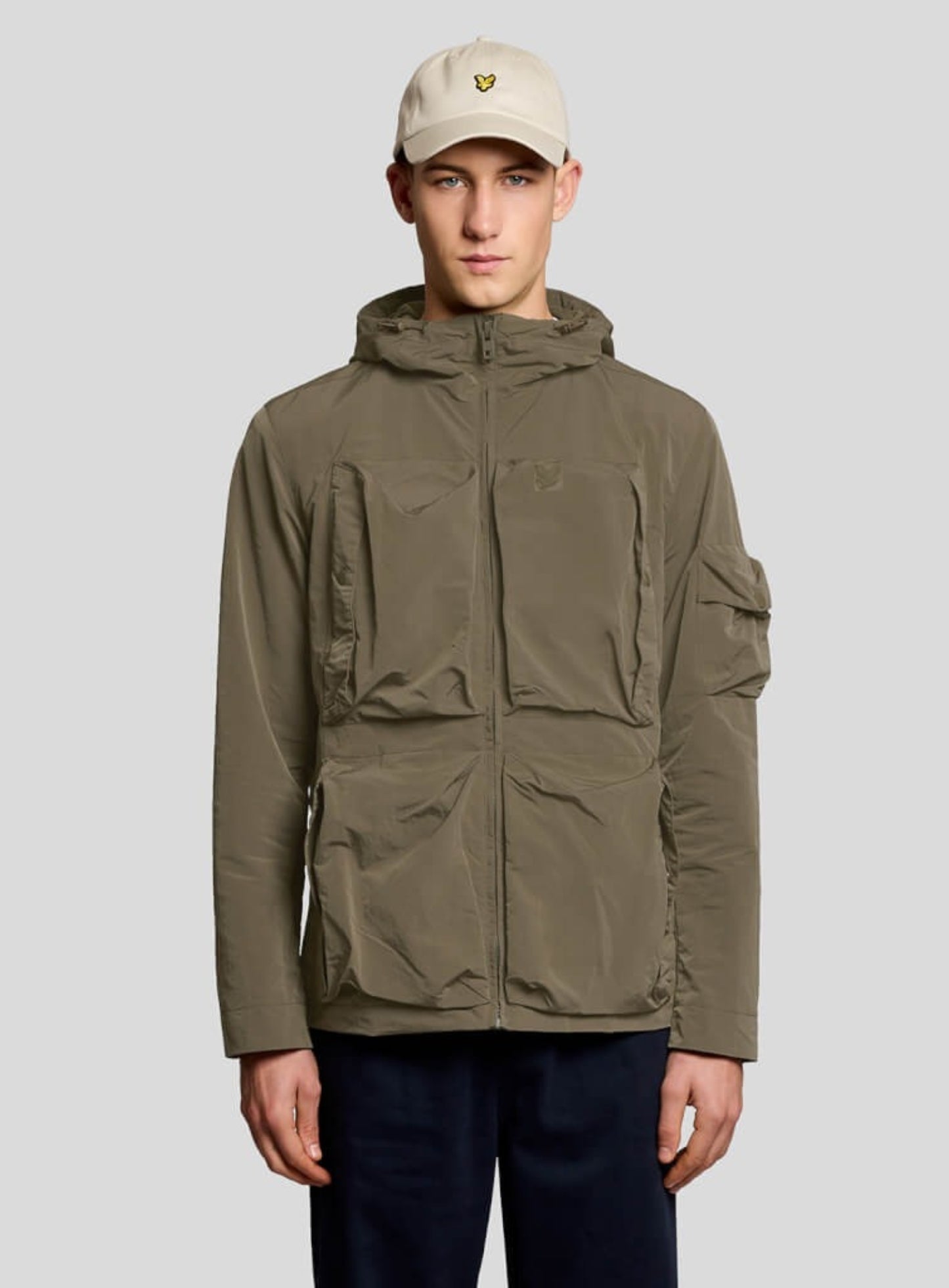 LYLE & SCOTT Lightweight Ripstop Windcheater Khaki Ash